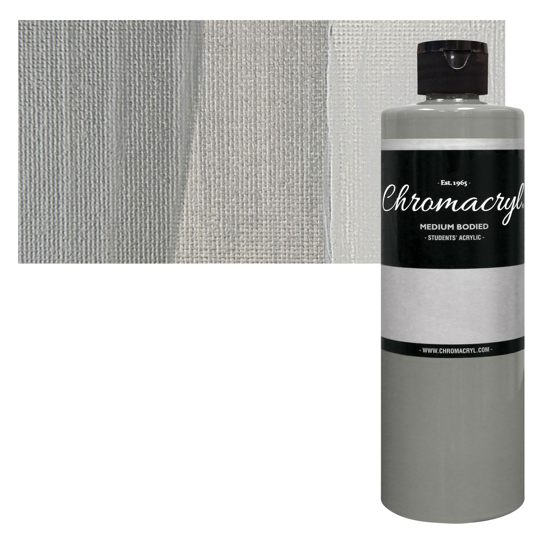 Chromacryl Students' Acrylics - Silver, 16 oz bottle