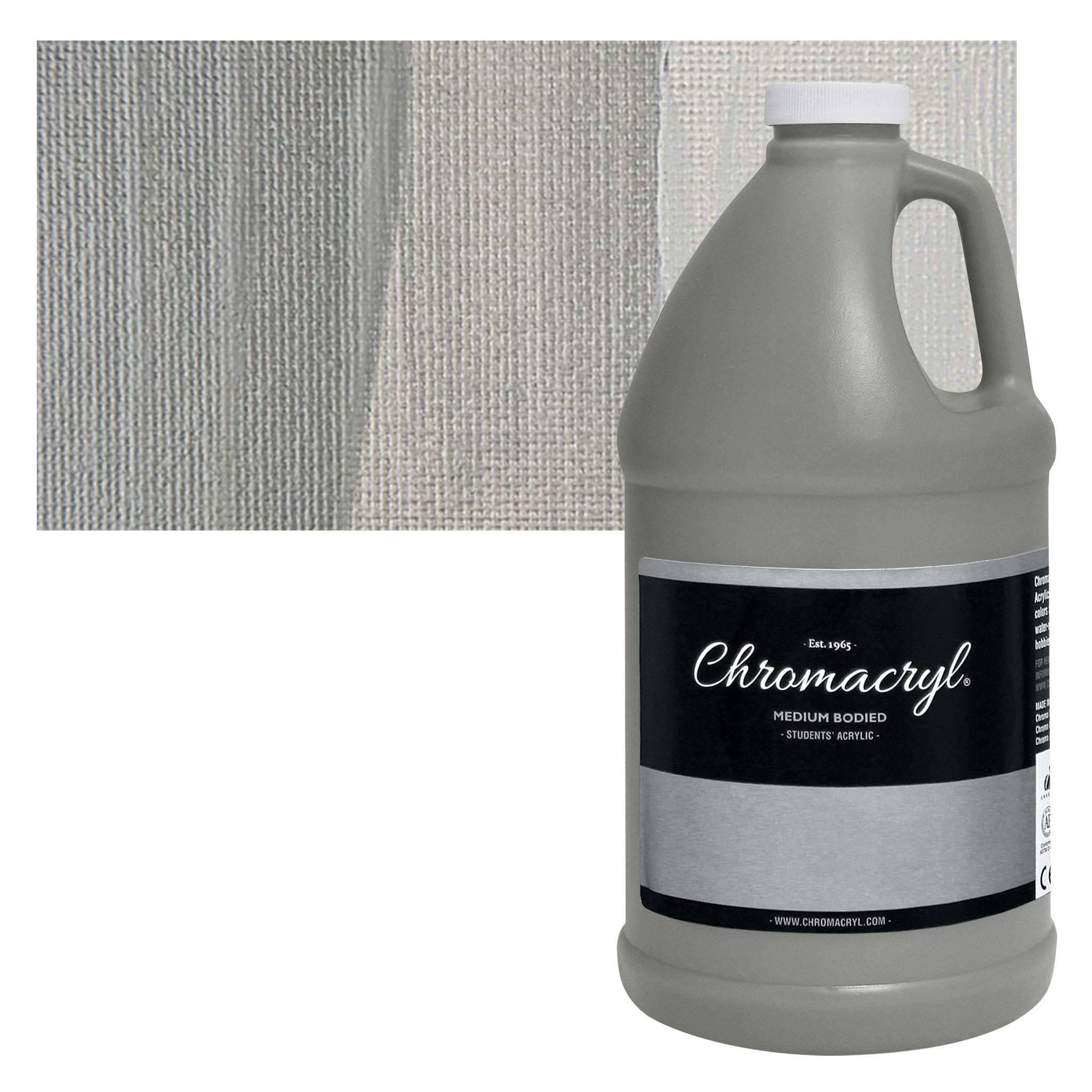 Chromacryl Students' Acrylics - Silver, 64 oz bottle