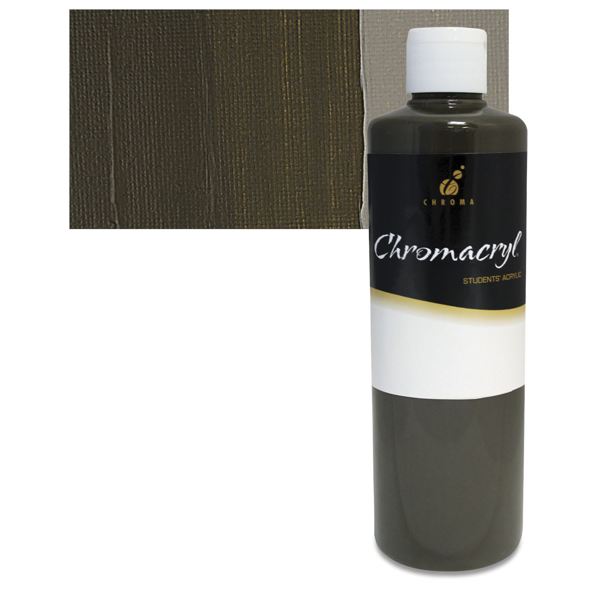 Chromacryl Students' Acrylics - Raw Umber, 16 oz bottle