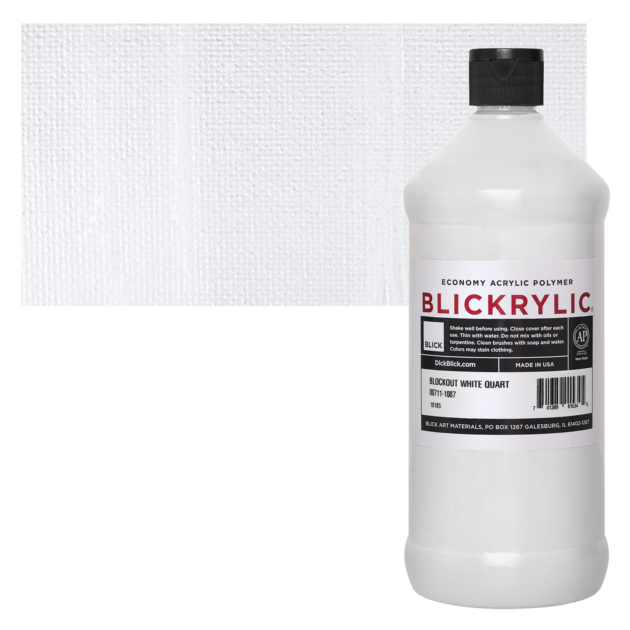 Blickrylic Student Acrylics - Blockout White, Quart