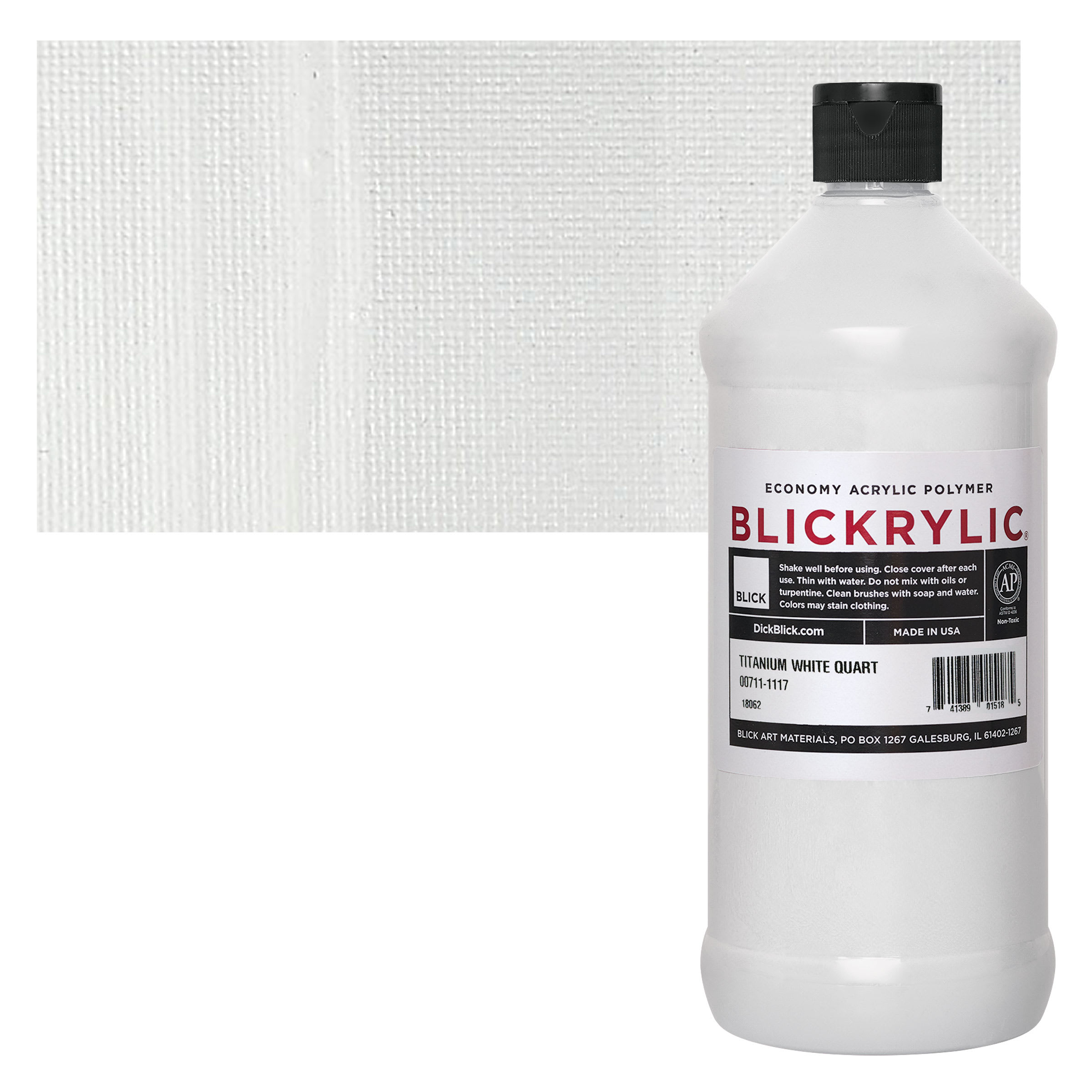 Blickrylic Student Acrylics - Titanium White, Quart