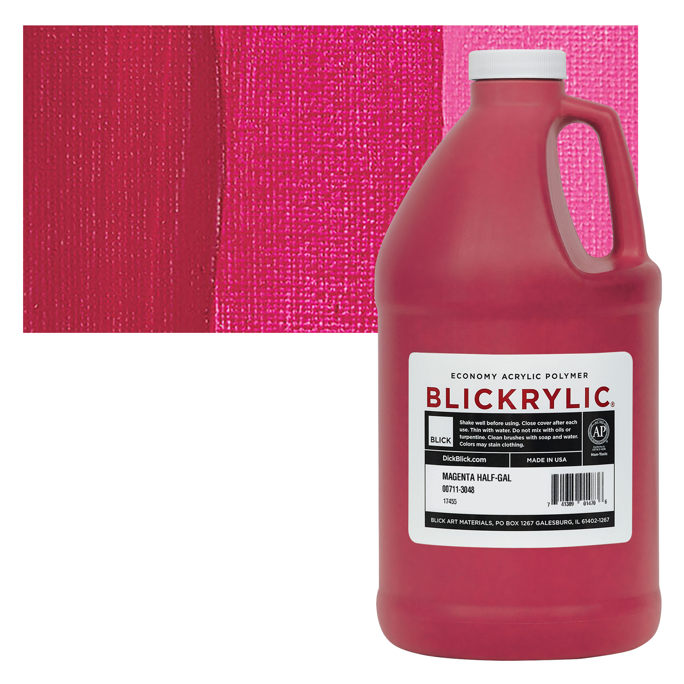 Blickrylic Student Acrylics - Magenta, Half Gallon