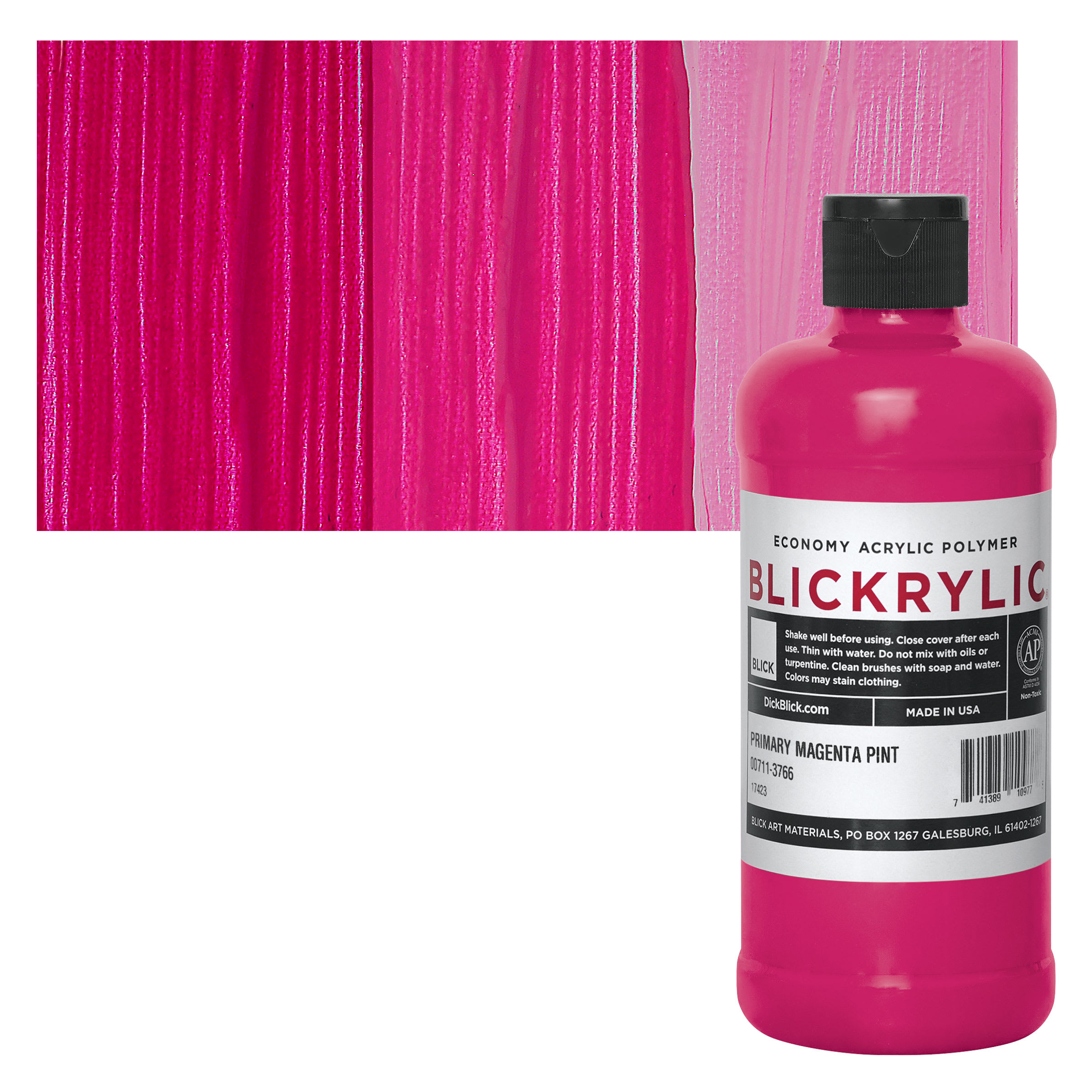 Blickrylic Student Acrylics - Primary Magenta, Pint