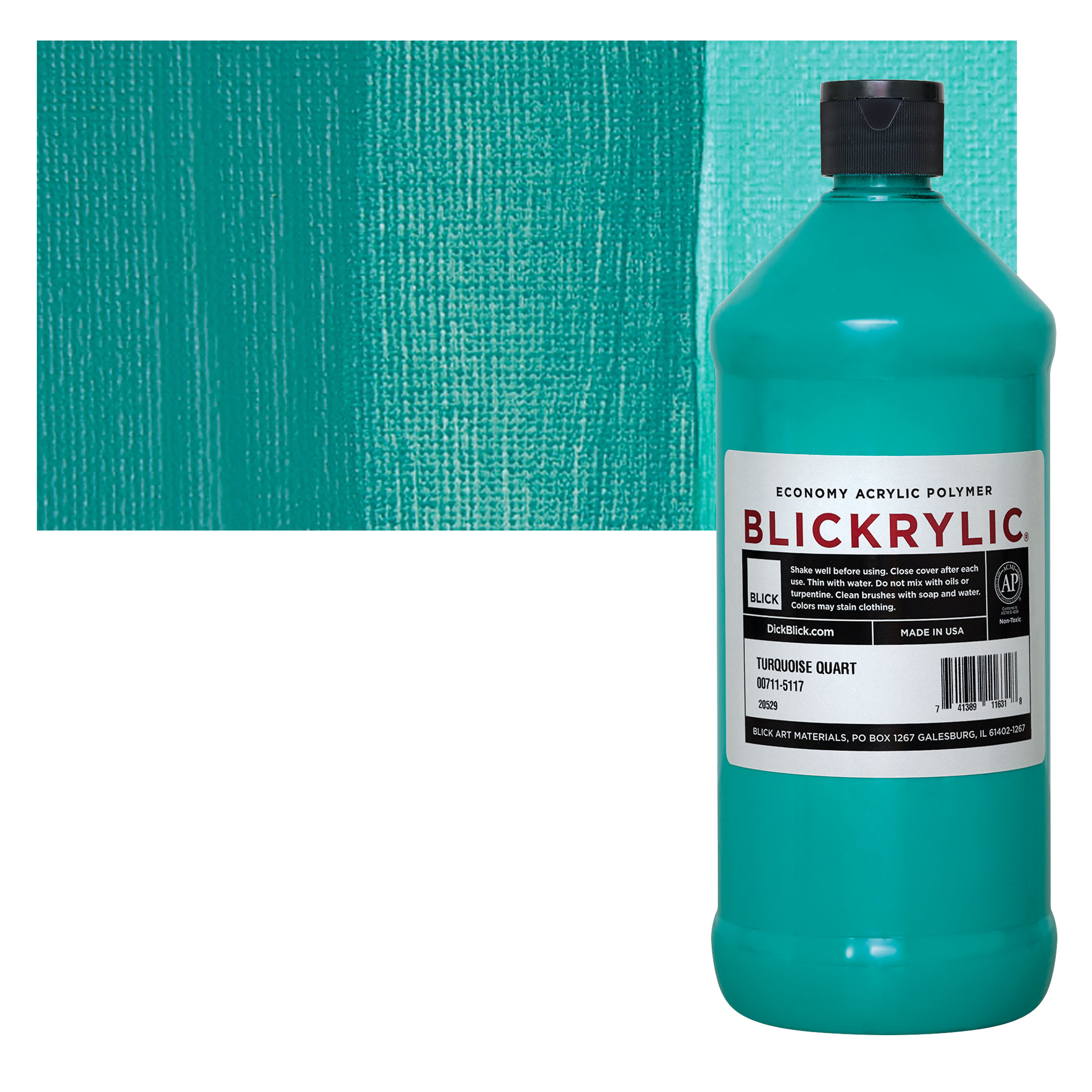 Blickrylic Student Acrylics - Turquoise, Quart