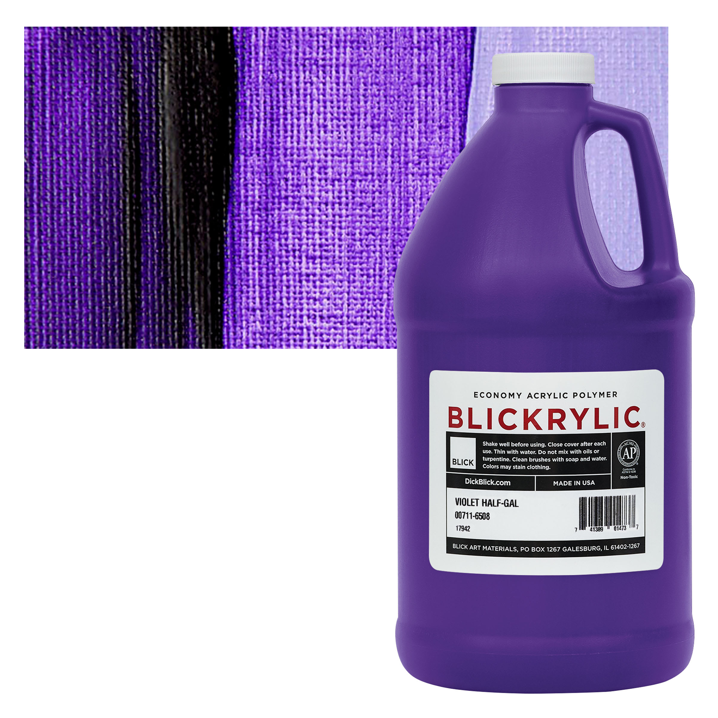Blickrylic Student Acrylics - Violet, Half Gallon