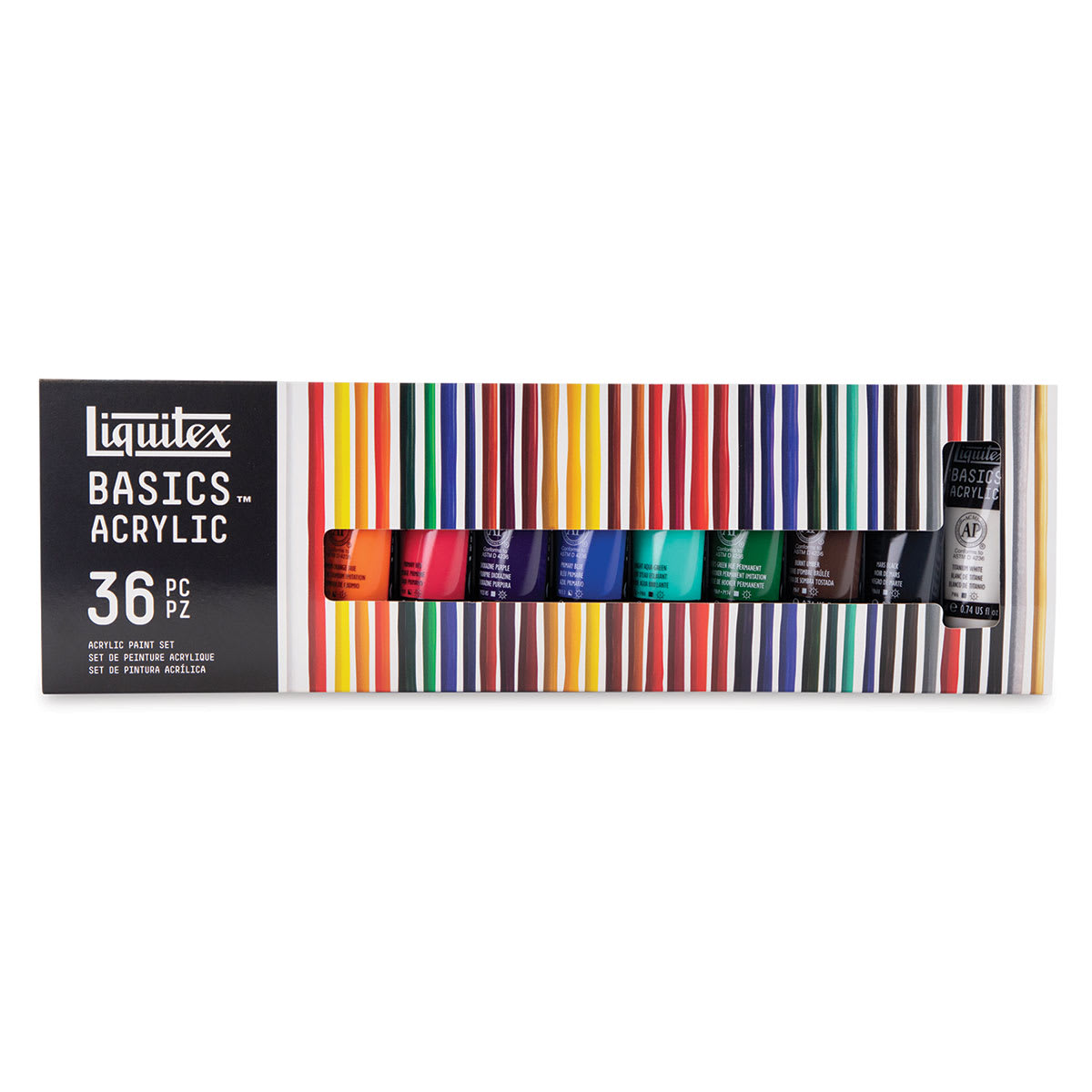 Liquitex BASICS Acrylic Paint Tube, Assorted Colors, 22 mL, 36/Pack (LIQ3699360) | Quill