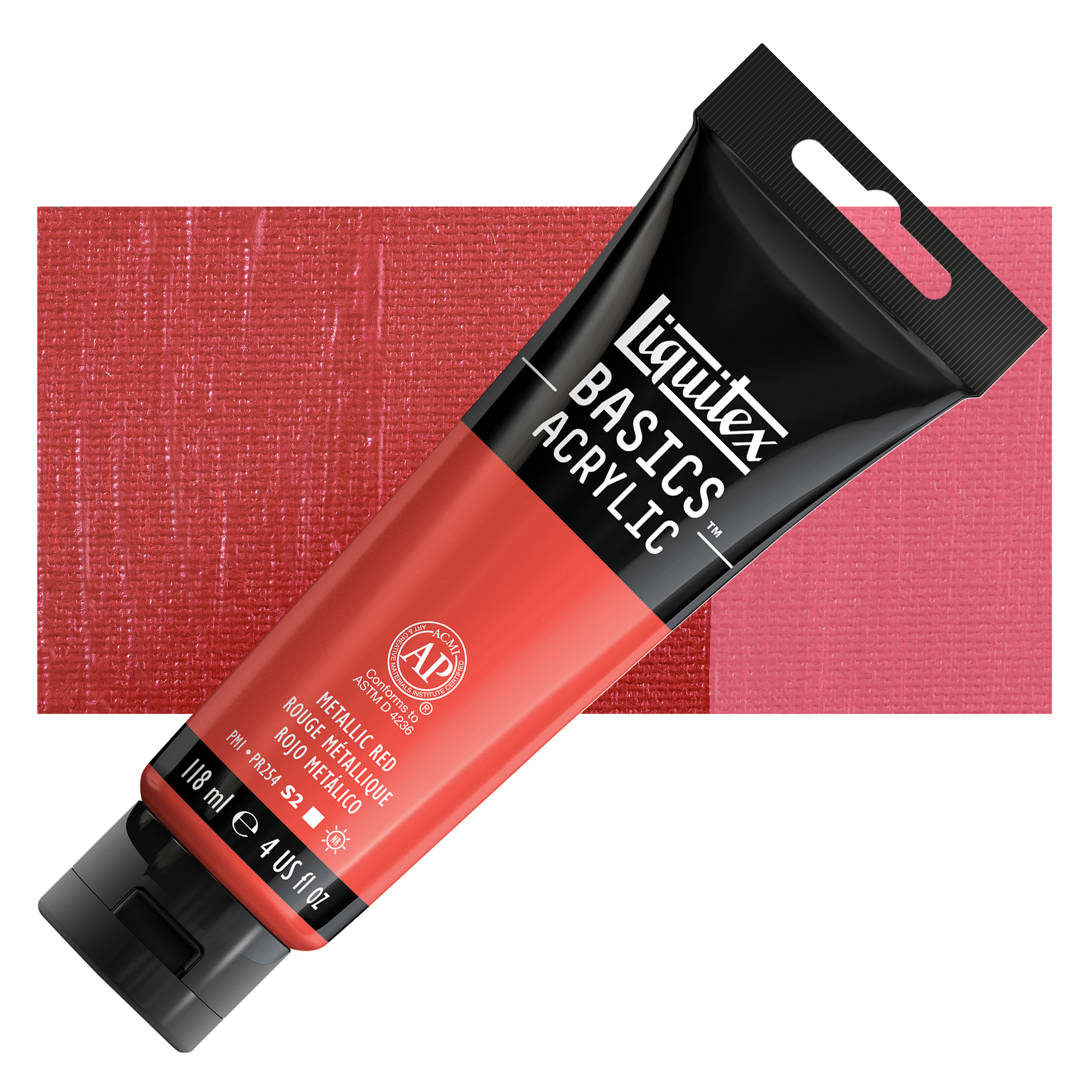 Liquitex® BASICS® 4 oz Metallic Acrylic Paint in Metallic Red | 4 fl oz