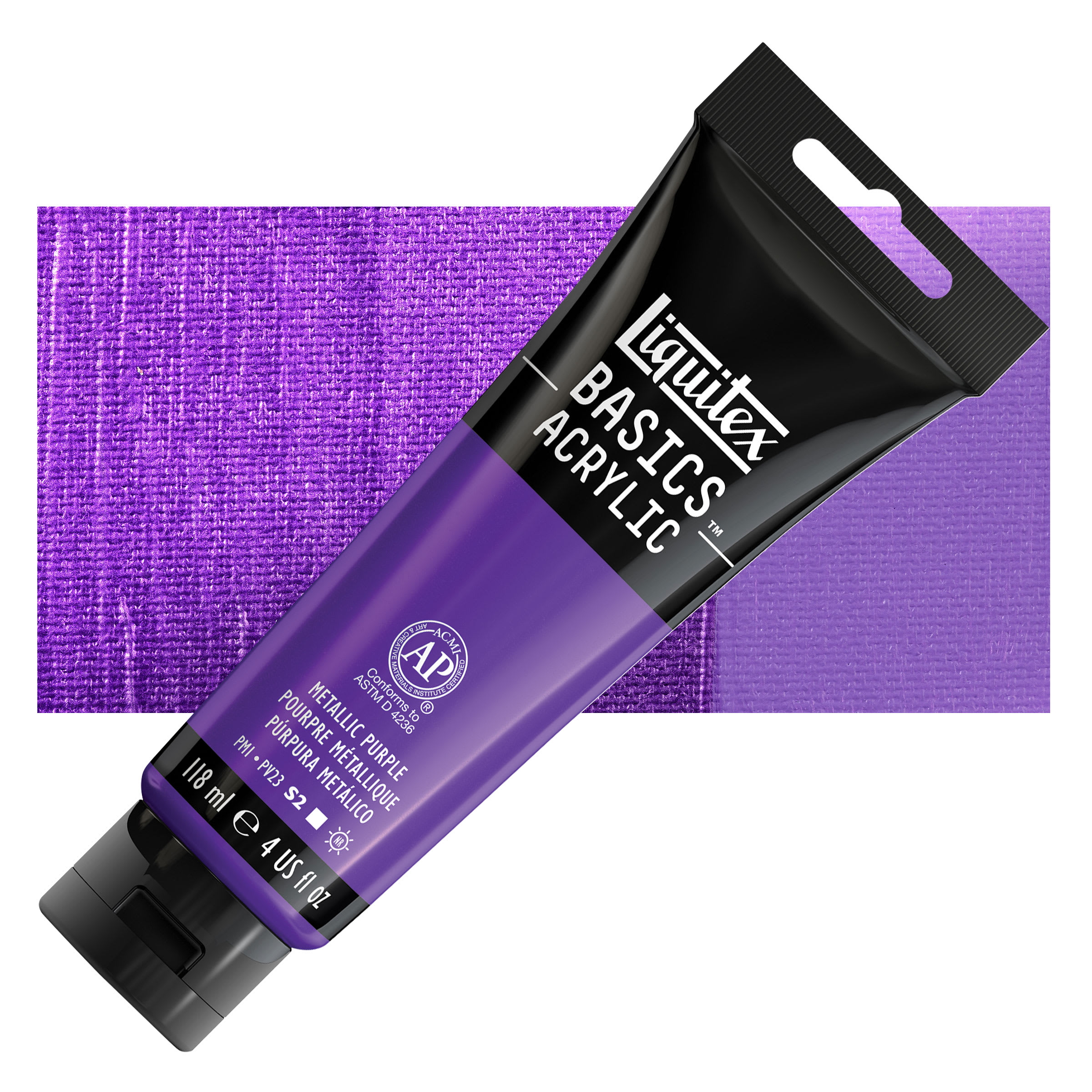 Liquitex® BASICS® 4 oz Metallic Acrylic Paint in Metallic Purple | 4 fl oz