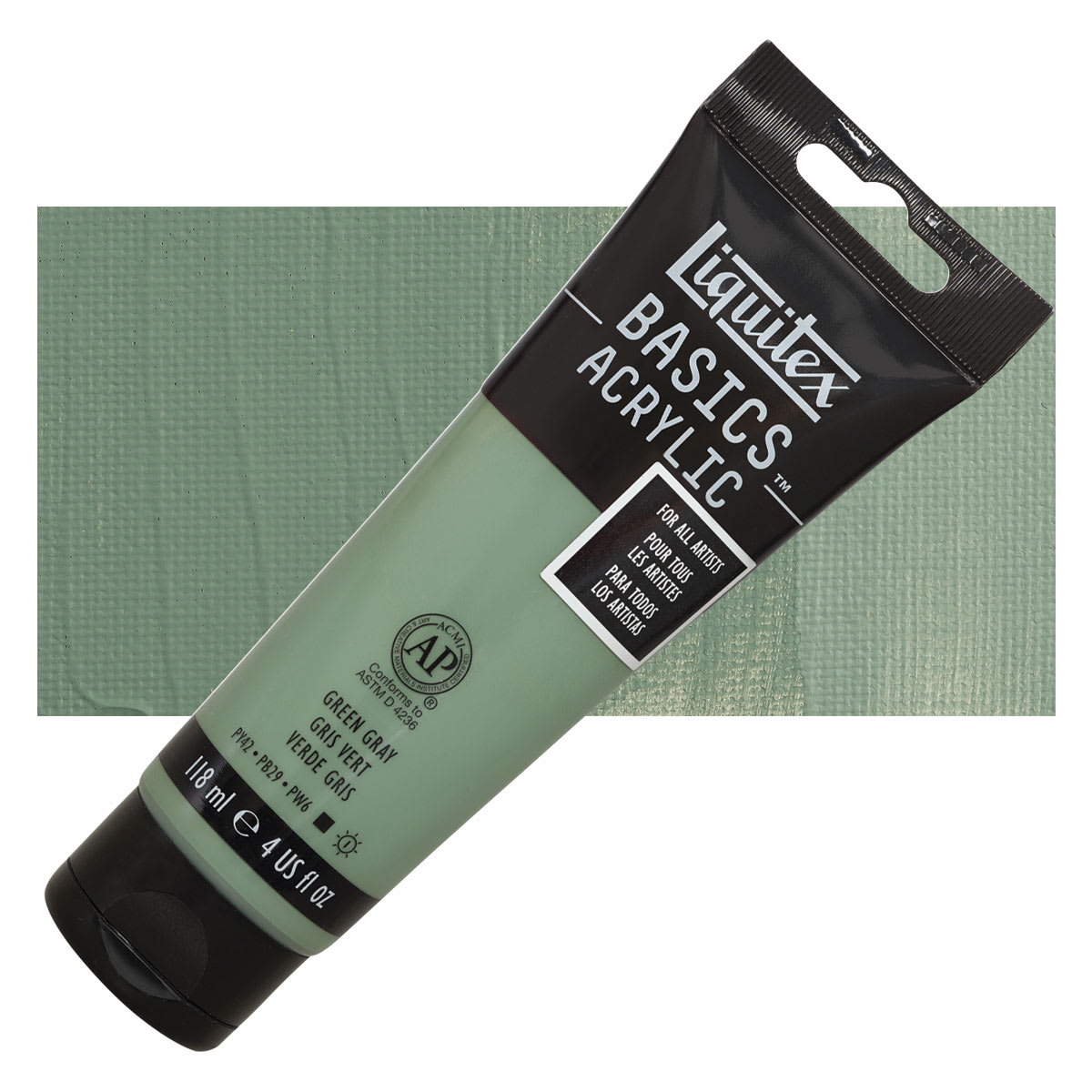 Liquitex® BASICS® 4 oz Acrylic Paint in 205 Green Gray | 4 fl oz