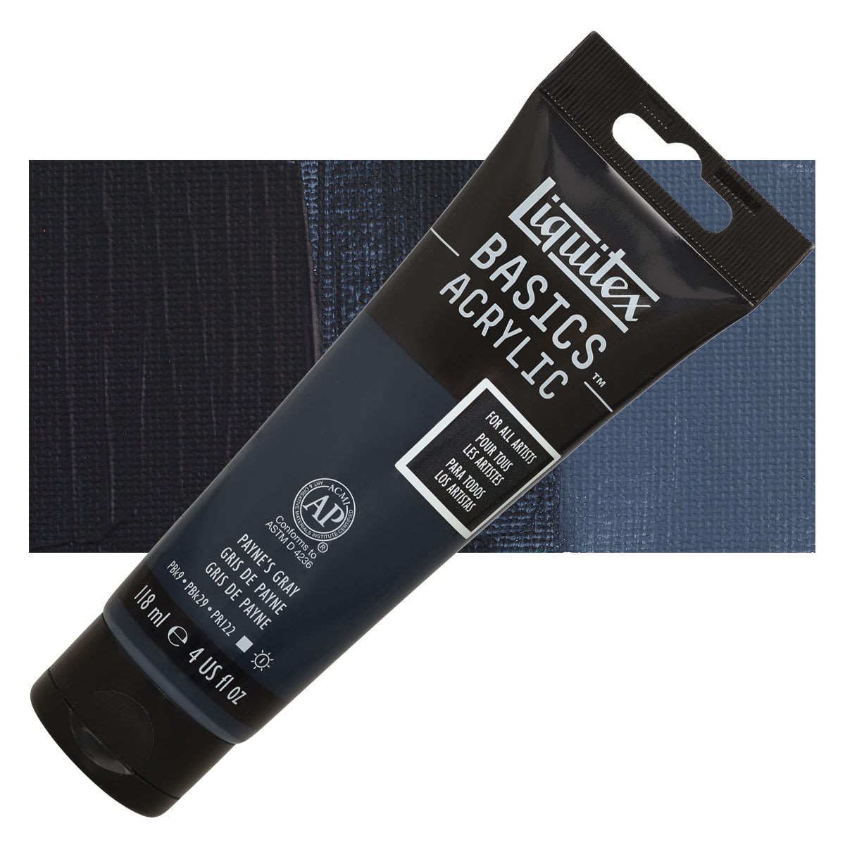 12 Pack: Liquitex BASICS® Acrylic Paint, 4 oz in 310 Payne's Gray | 4 fl oz