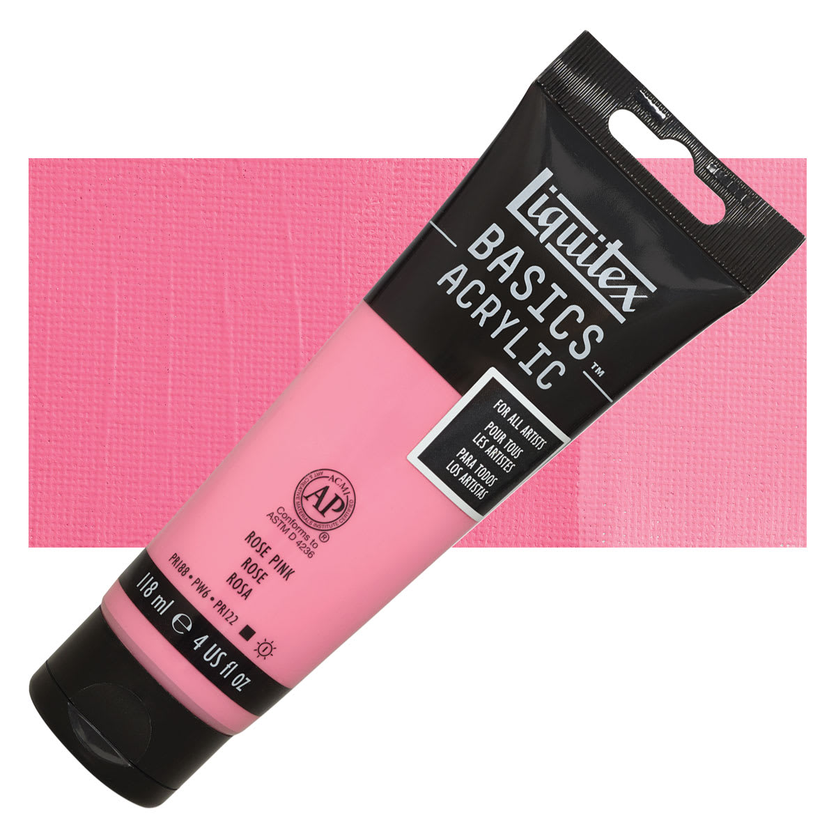 Liquitex® BASICS® 4 oz Acrylic Paint in 048 Rose Pink | 4 fl oz