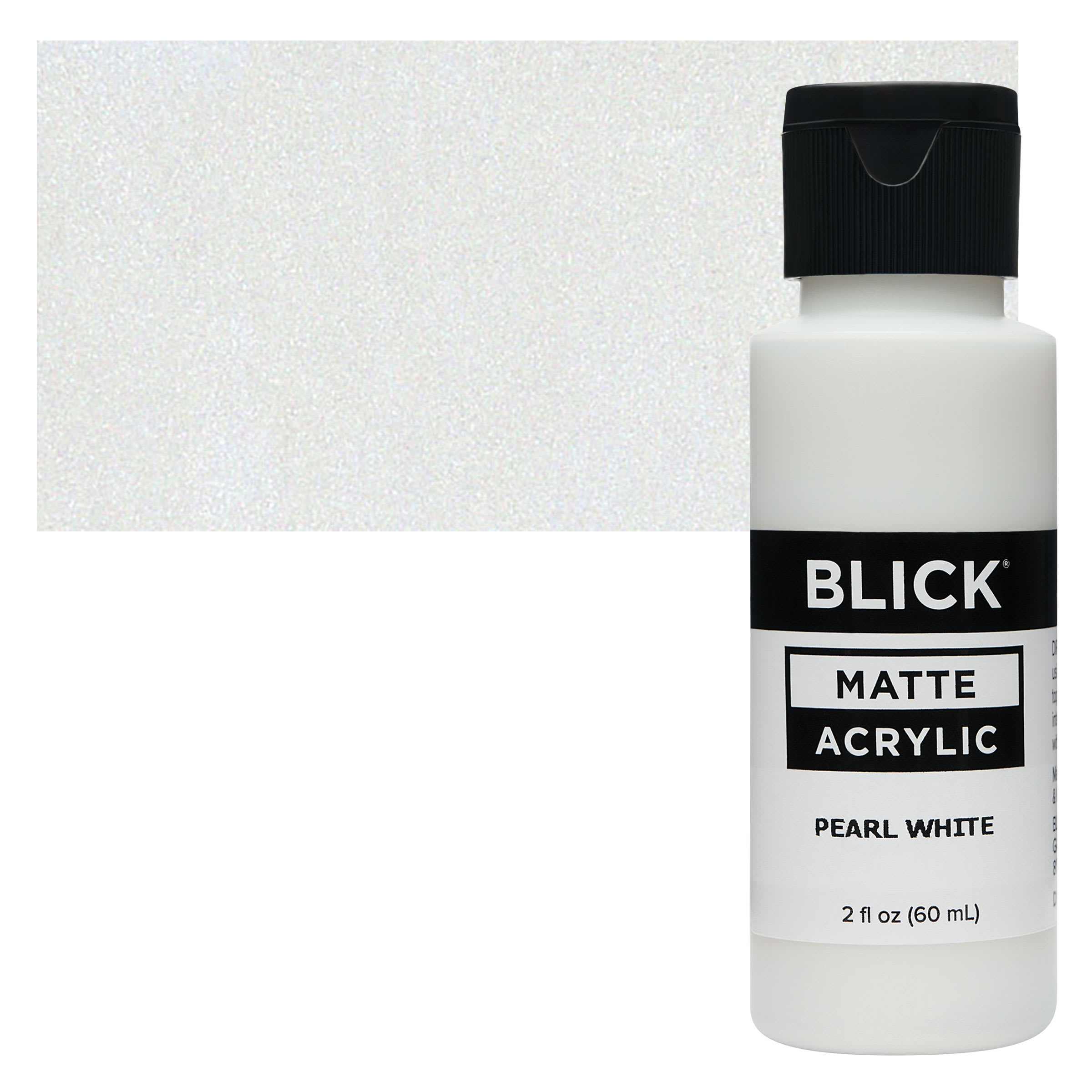 Blick Matte Acrylic - Pearl White, 2 oz bottle