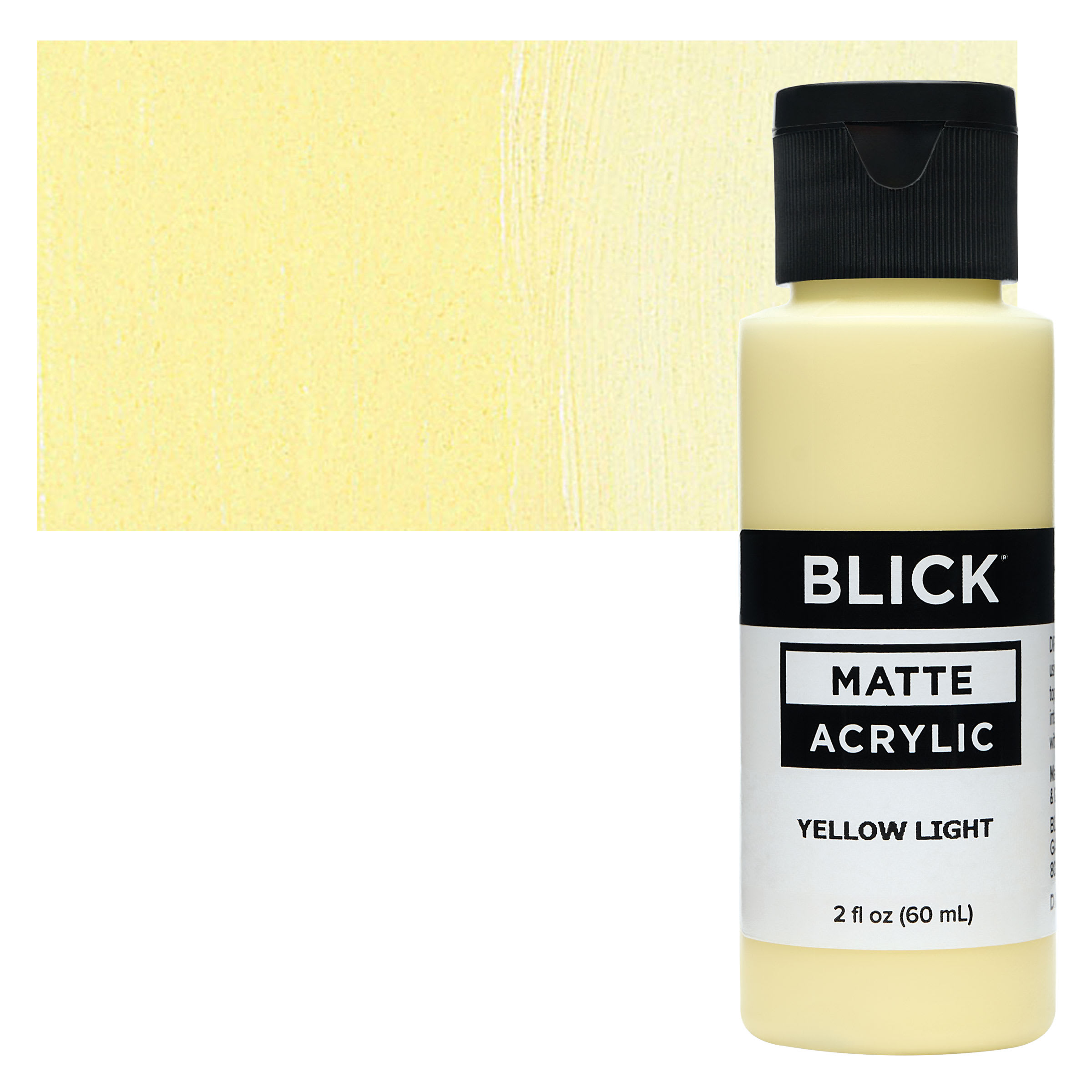 Blick Matte Acrylic - Yellow Light, 2 oz bottle