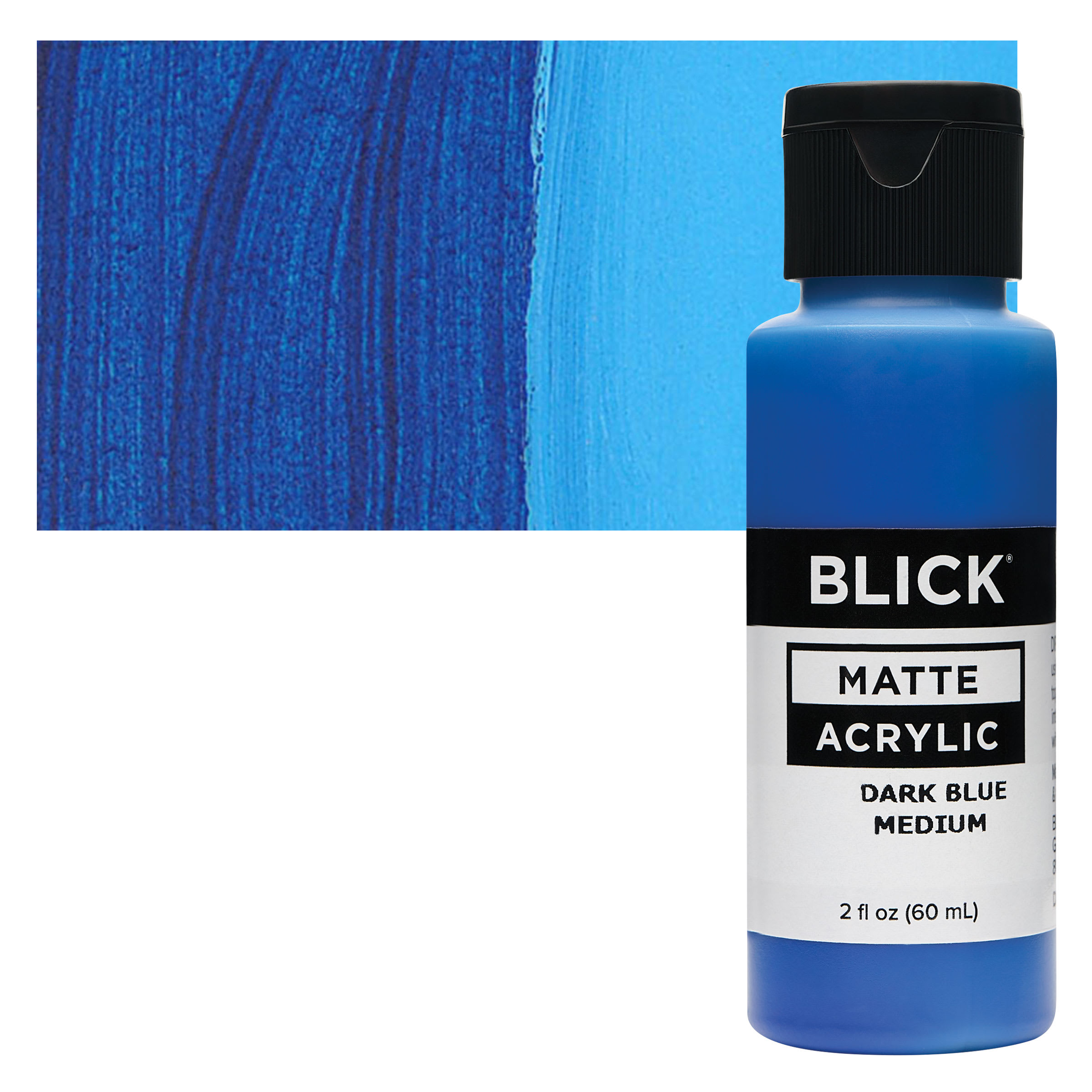 Blick Matte Acrylic - Dark Blue Medium, 2 oz bottle