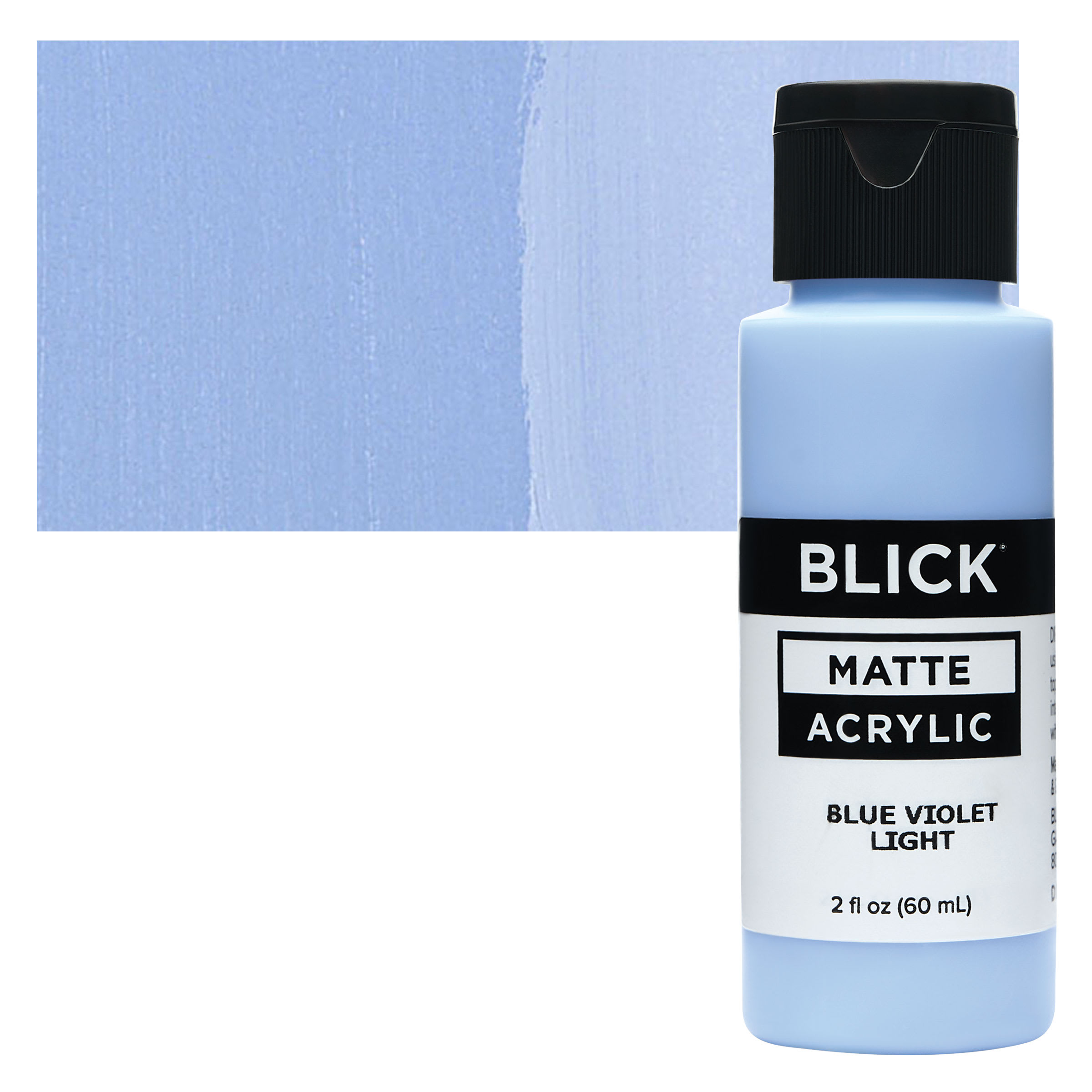 Blick Matte Acrylic - Blue Violet Light, 2 oz bottle