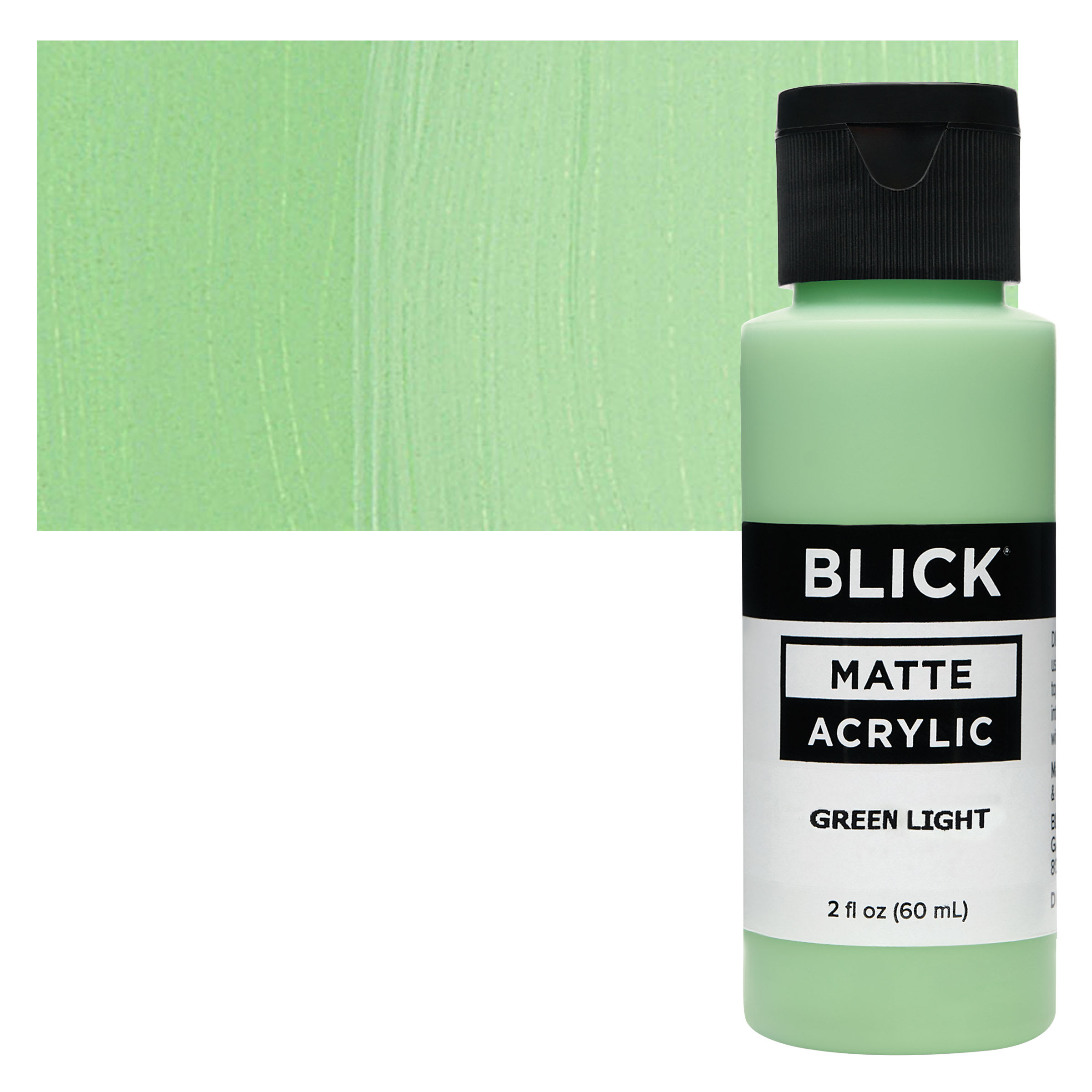 Blick Matte Acrylic - Green Light, 2 oz bottle