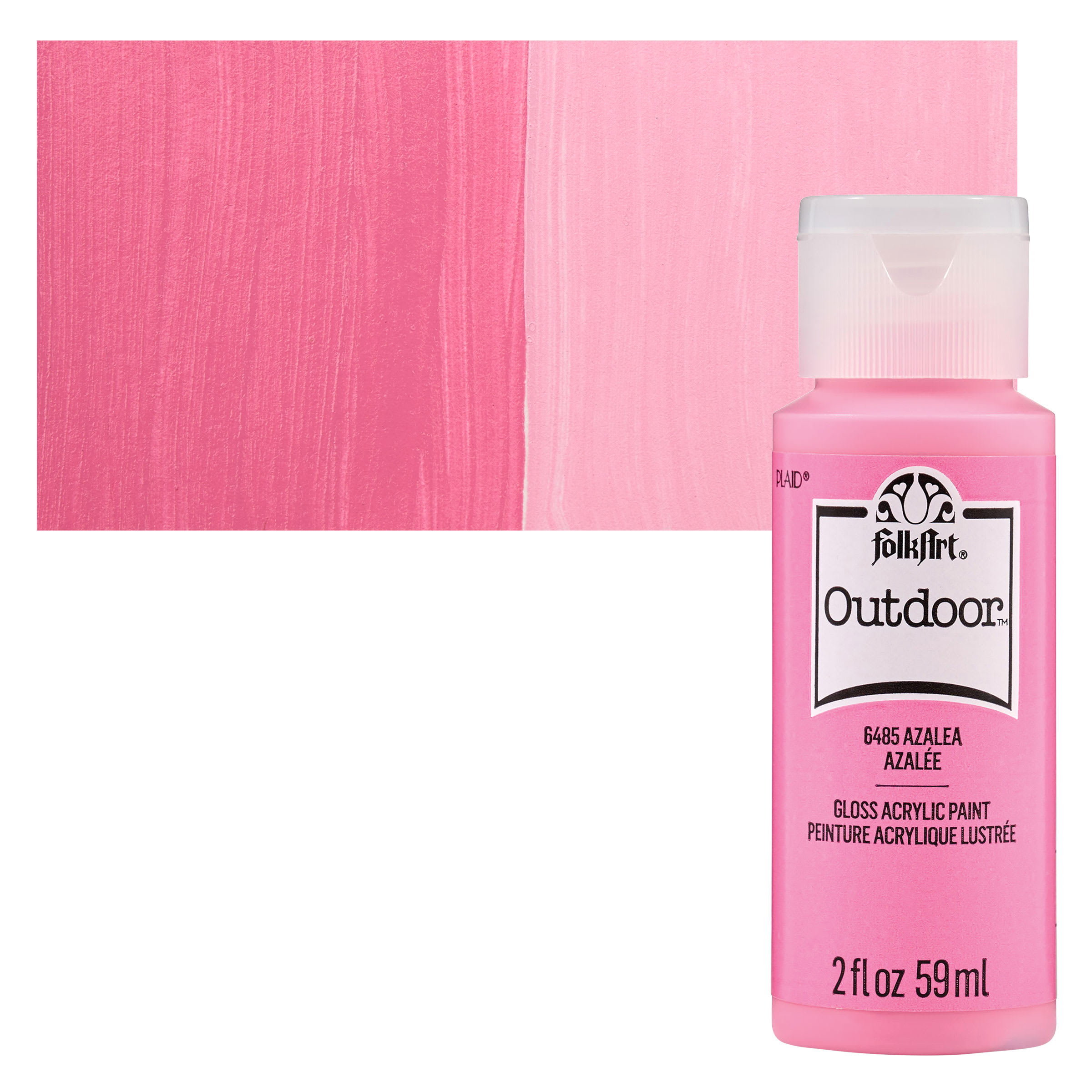 FolkArt Outdoor Acrylic Paint - Azalea, 2 oz, Bottle