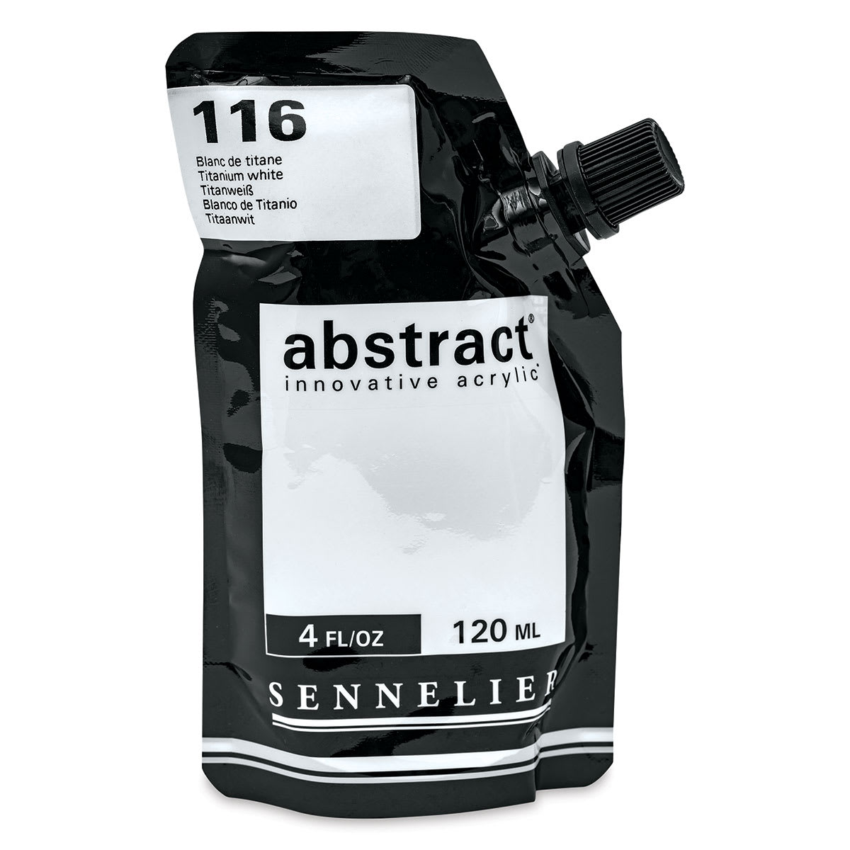 Sennelier Abstract Acrylic - Titanium White, 120 ml pouch