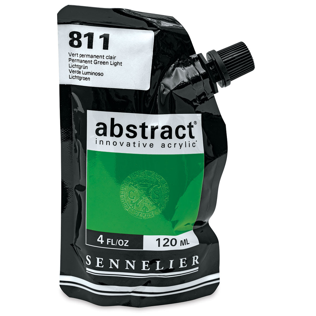 Sennelier Abstract Acrylic - Permanent Green Light, 120 ml pouch