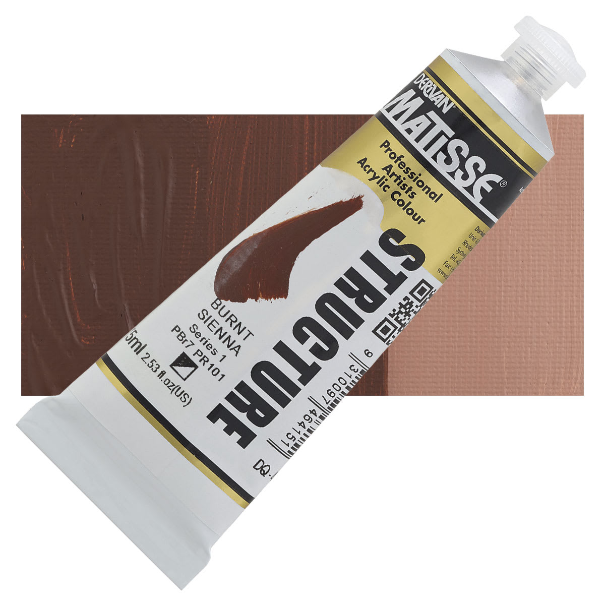 Matisse Structure Paint - Burnt Sienna, 75 ml