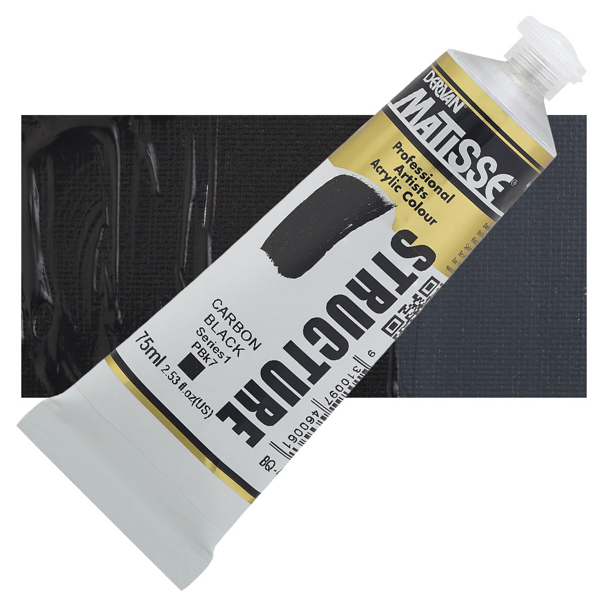 Matisse Structure Paint - Carbon Black, 75 ml