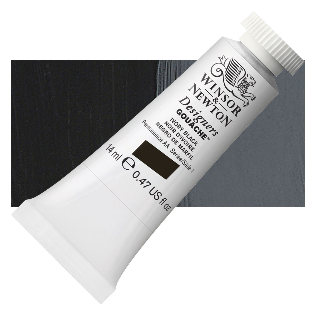 Winsor & Newton Designers Gouache - Ivory Black, 14 ml tube