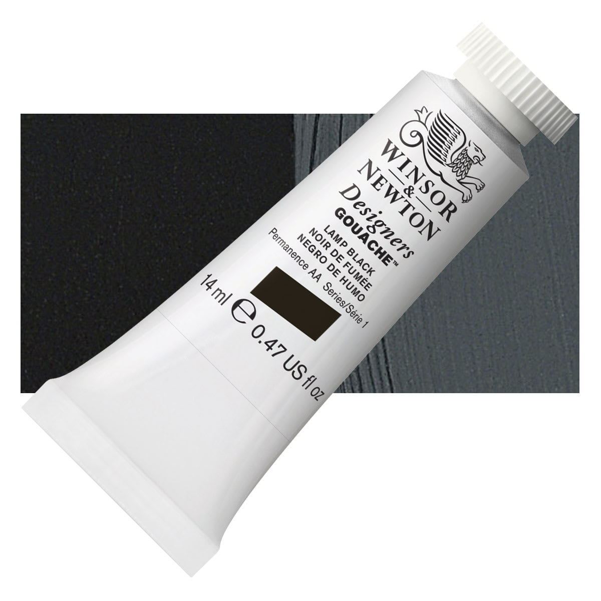 Winsor & Newton Designers Gouache - Lamp Black, 14 ml tube