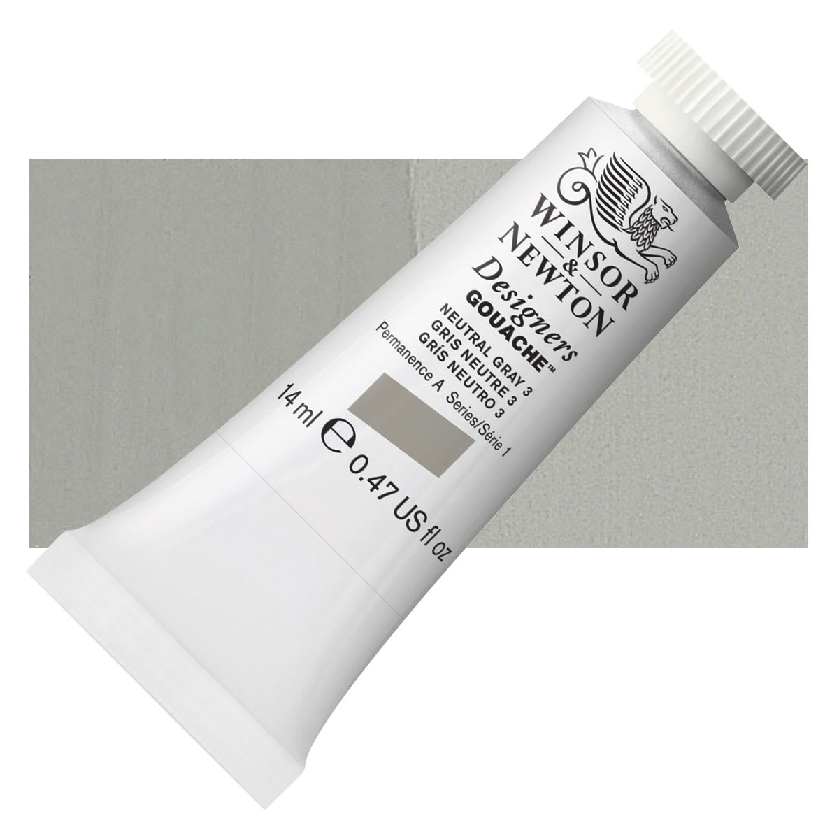 Winsor & Newton Designers Gouache - Neutral Gray 3, 14 ml tube