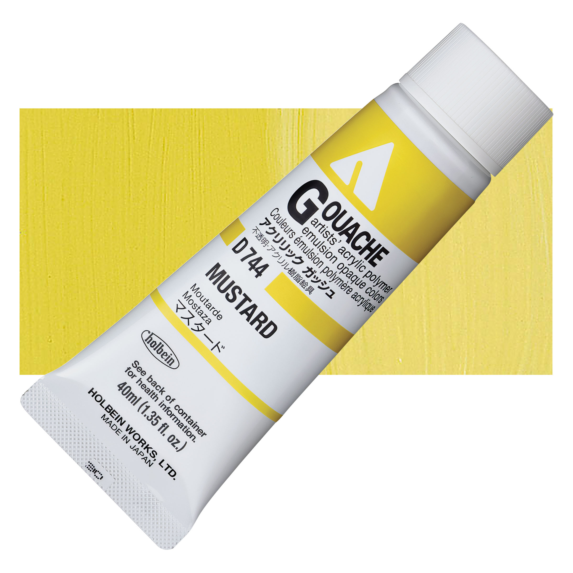 Holbein Acrylic Gouache  Mustard, 40 ml tube