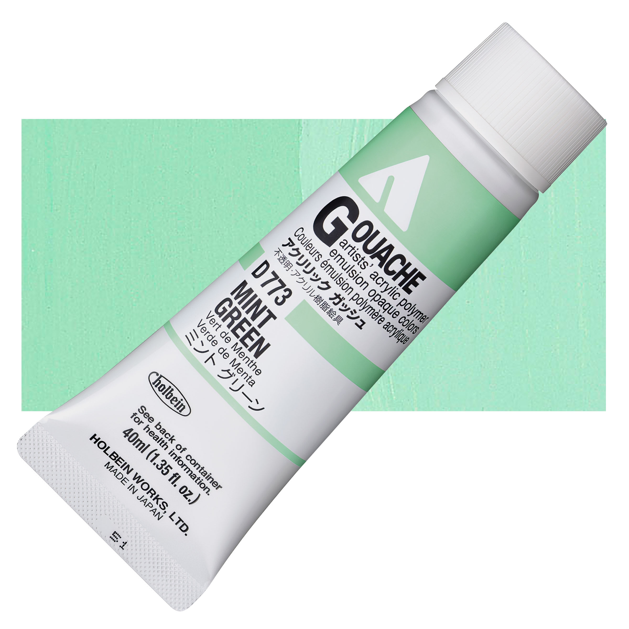 Holbein Acrylic Gouache Mint Green, 40 ml tube