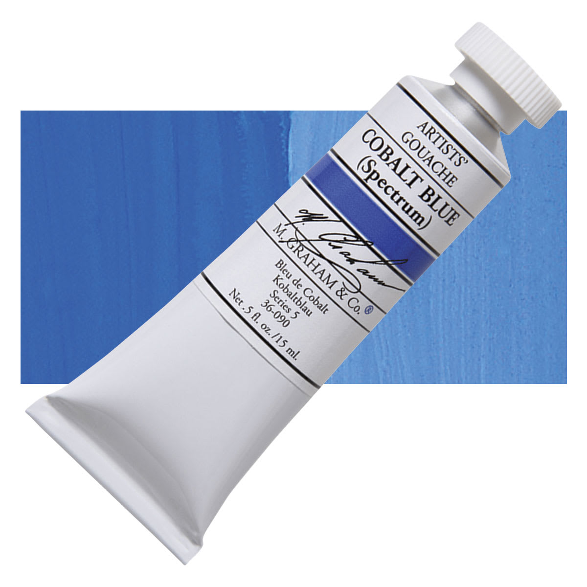 M. Graham Artists' Gouache - Cobalt Blue, 15 ml tube