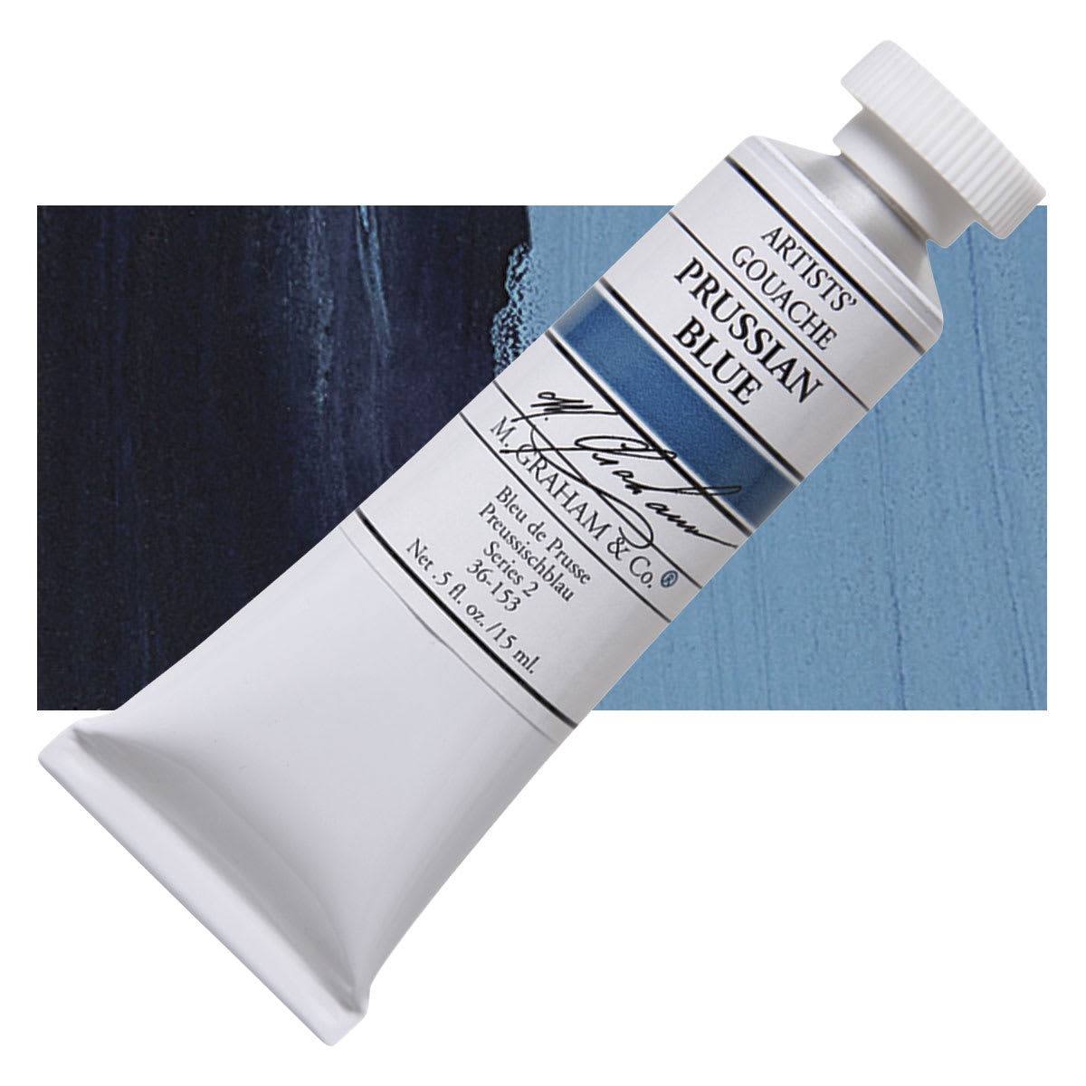 M. Graham Artists' Gouache - Prussian Blue, 15 ml tube