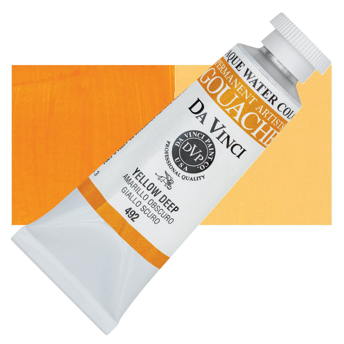 Da Vinci Professional Gouache - Yellow Deep, 37 ml tube