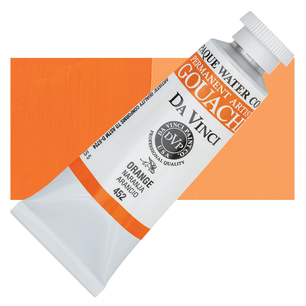 Da Vinci Professional Gouache - Orange, 37 ml tube