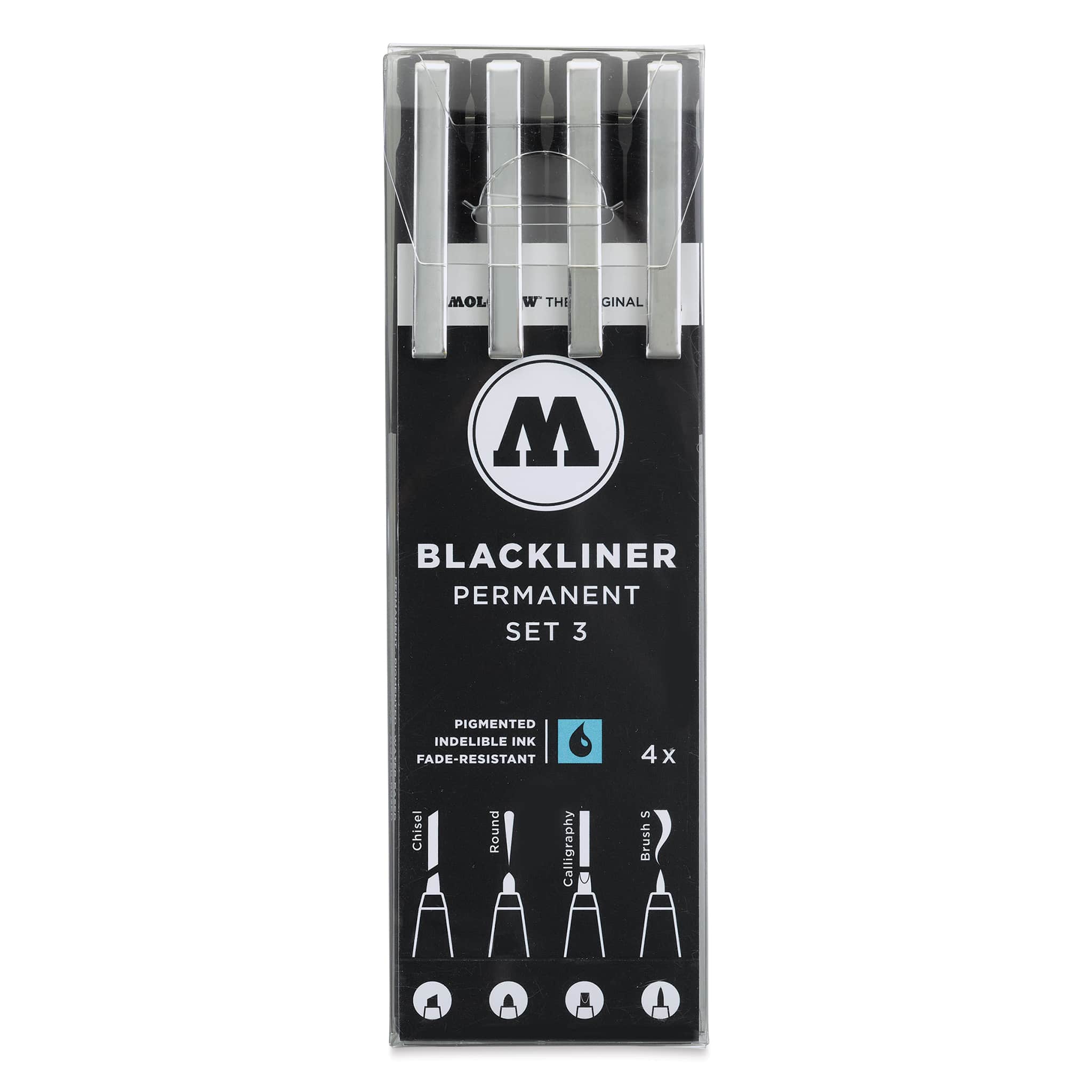 Molotow Blackliner - Set 3, Set of 4