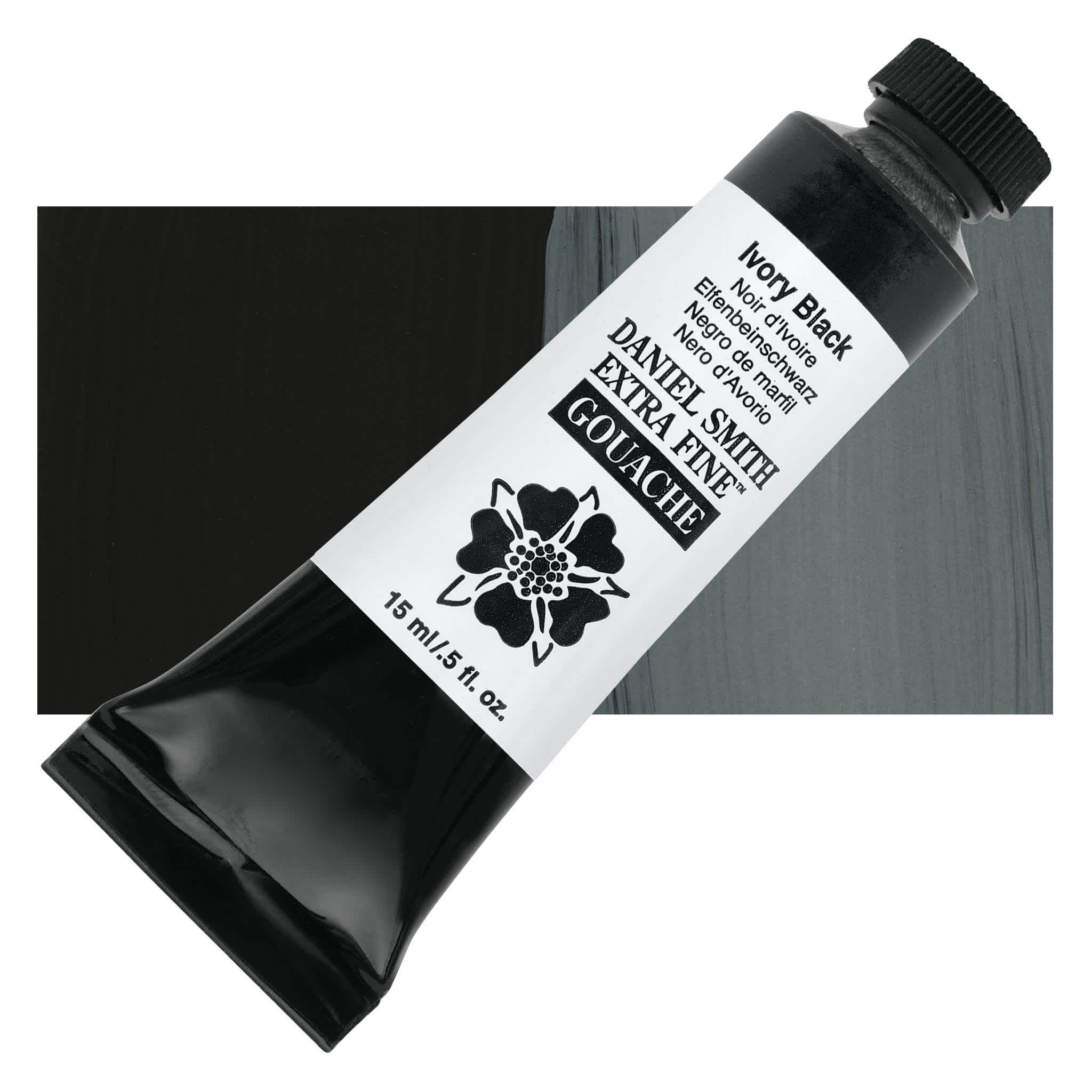 Daniel Smith Extra Fine Gouache - Ivory Black, 15 ml Tube