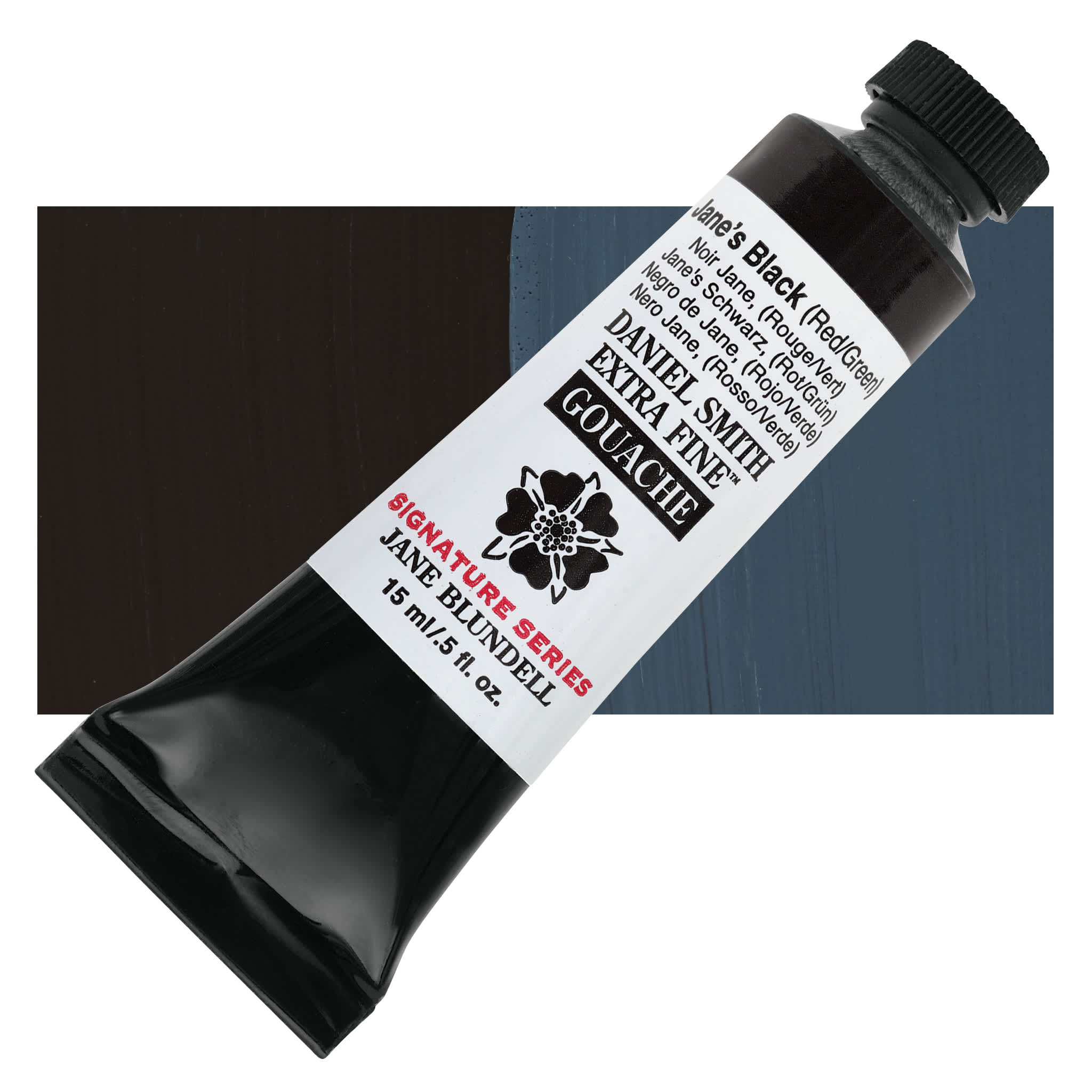 Daniel Smith Extra Fine Gouache - Jane's Black (Red/Green), 15 ml