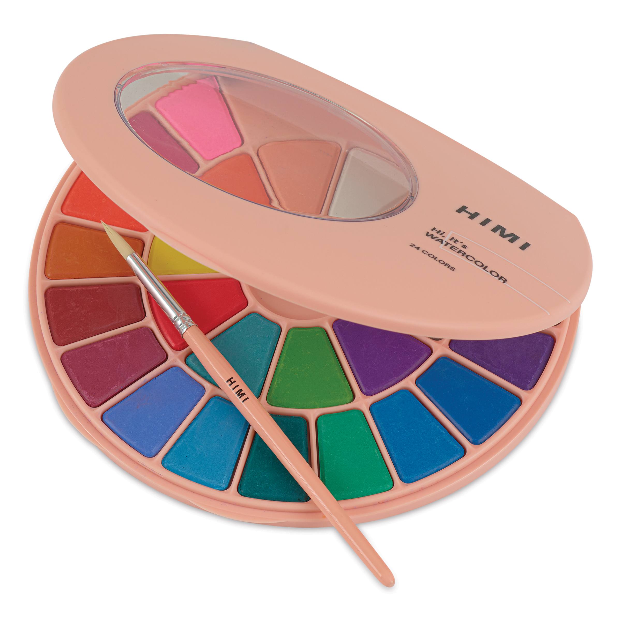 Himi Watercolor Paint Pans - Set of 24, Assorted Colors