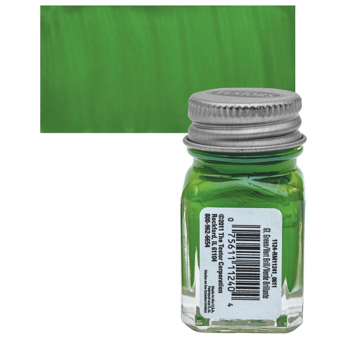 Testors Enamel Paint - Green, 1/4 oz bottle