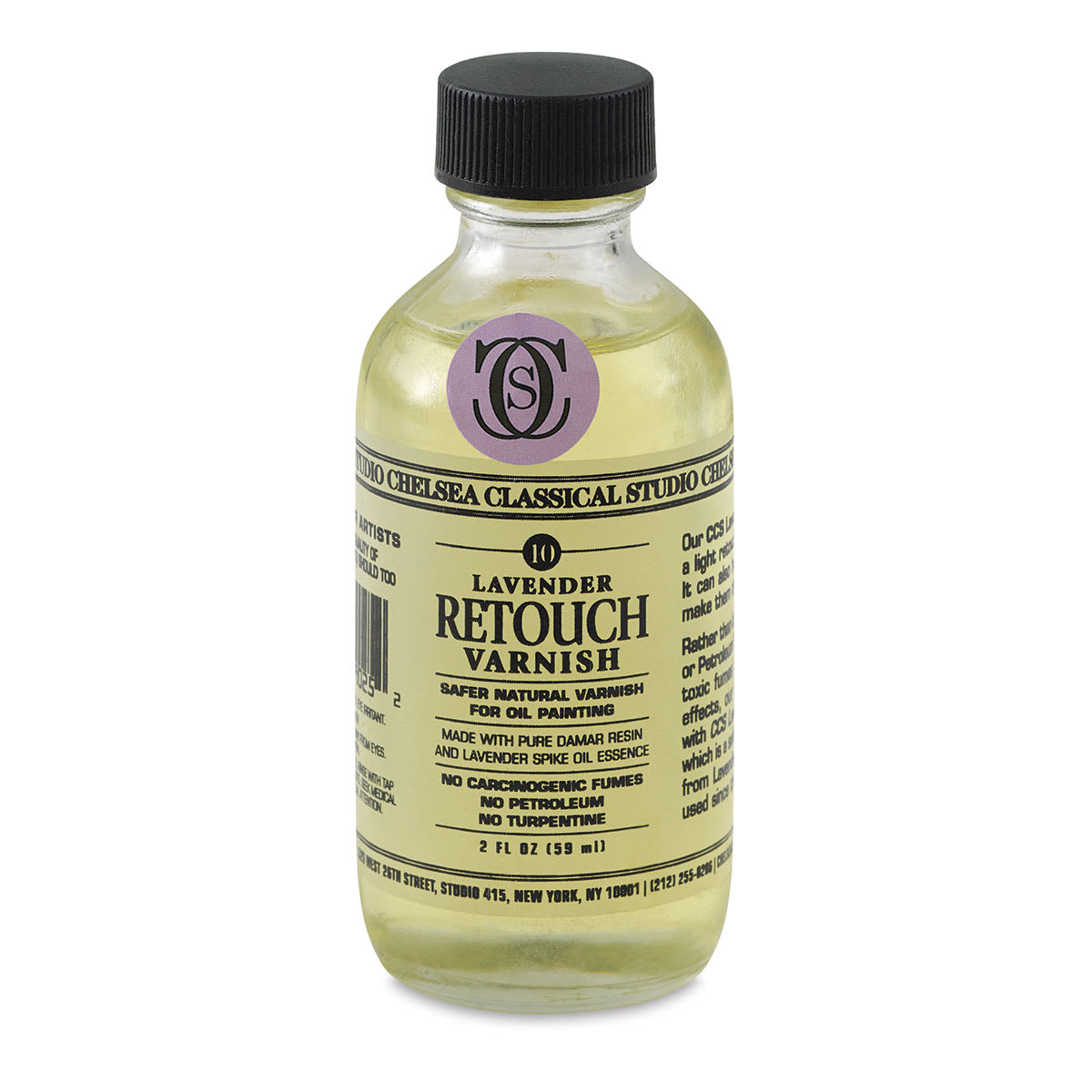 Chelsea Classical Studio Oil Painting - Lavender Retouch Varnish, 2 oz