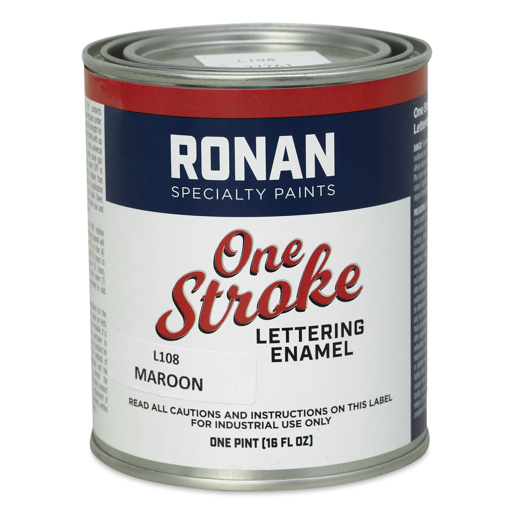 Ronan One Stroke Lettering Enamel - Maroon, Pint