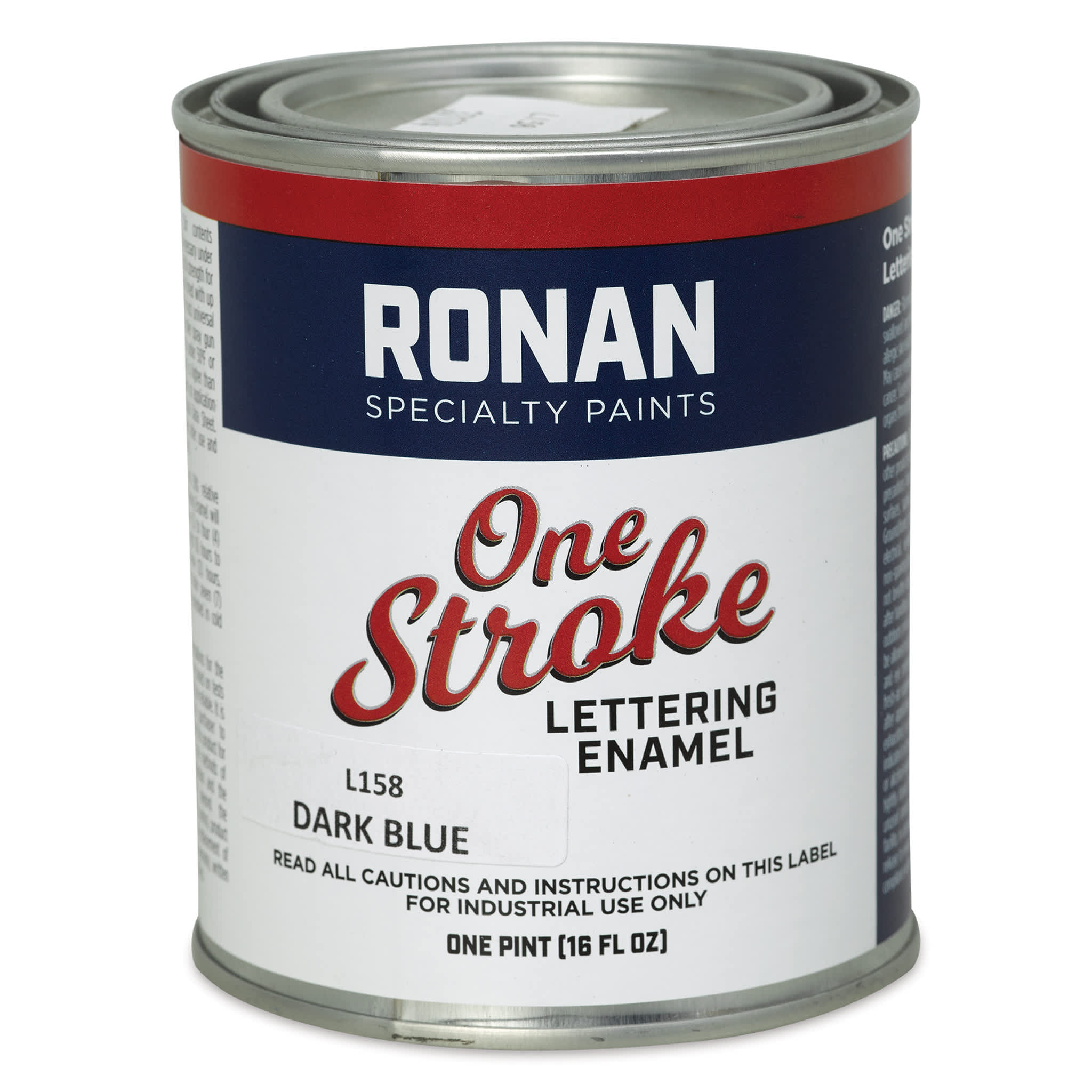 Ronan One Stroke Lettering Enamel - Dark Blue, Pint