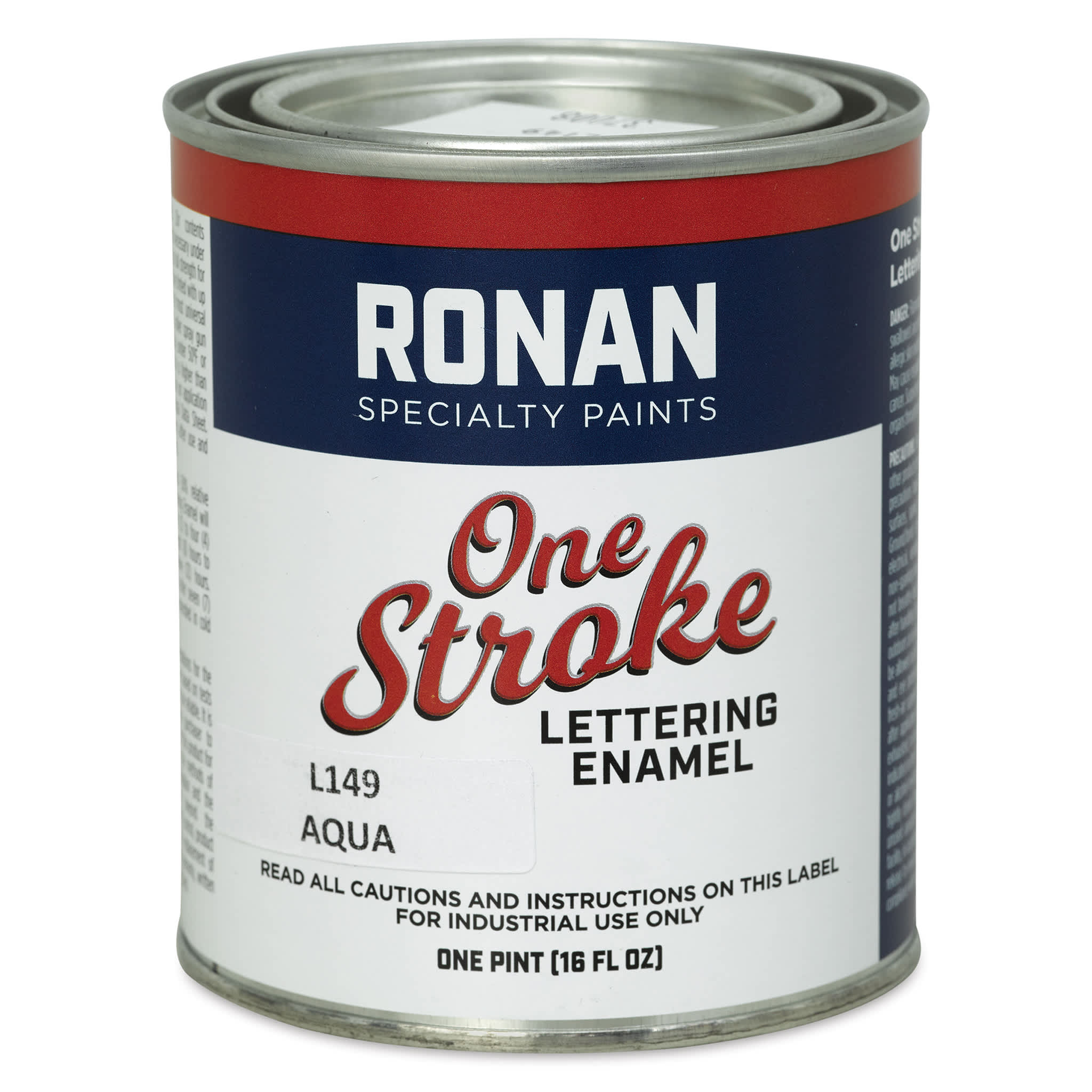 Ronan One Stroke Lettering Enamel - Aqua, Pint