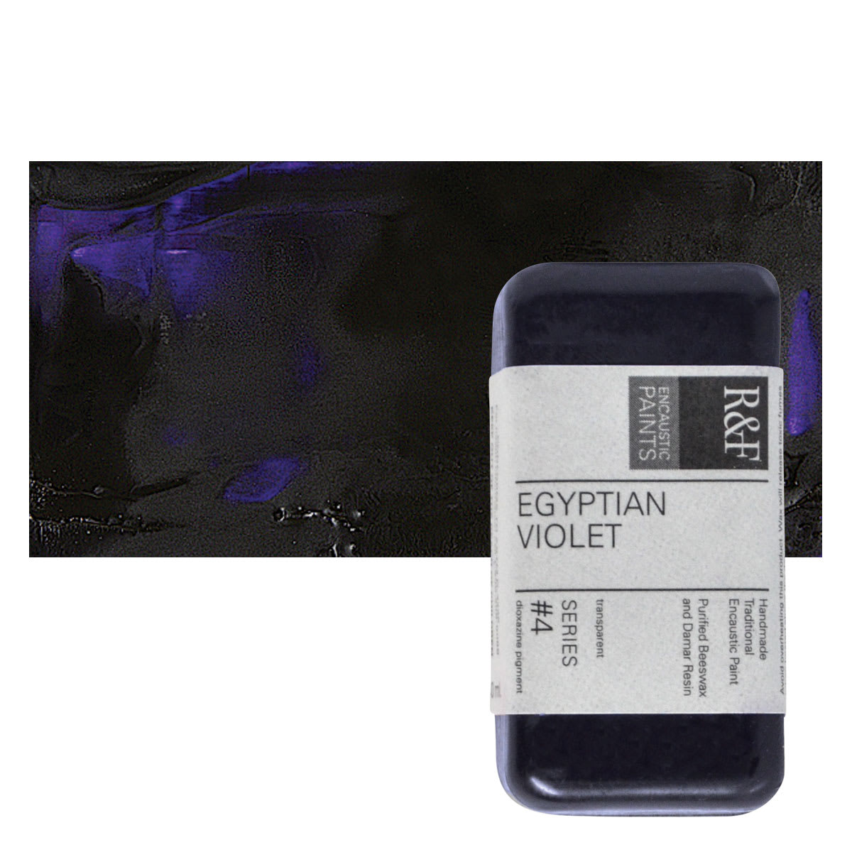 R&F Encaustic Paint Block - Egyptian Violet, 40 ml block