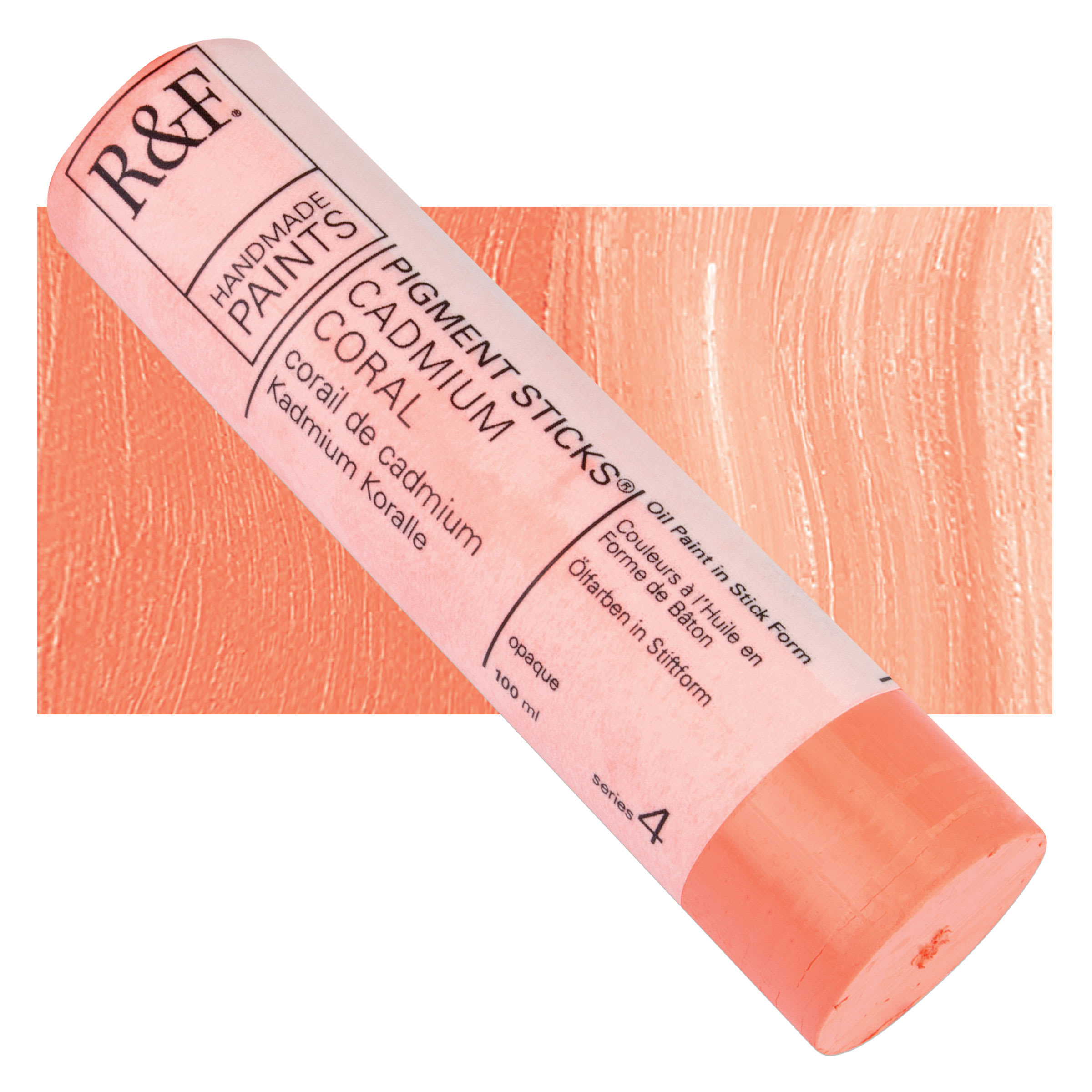 R&F Pigment Stick - Cadmium Coral, 100 ml stick