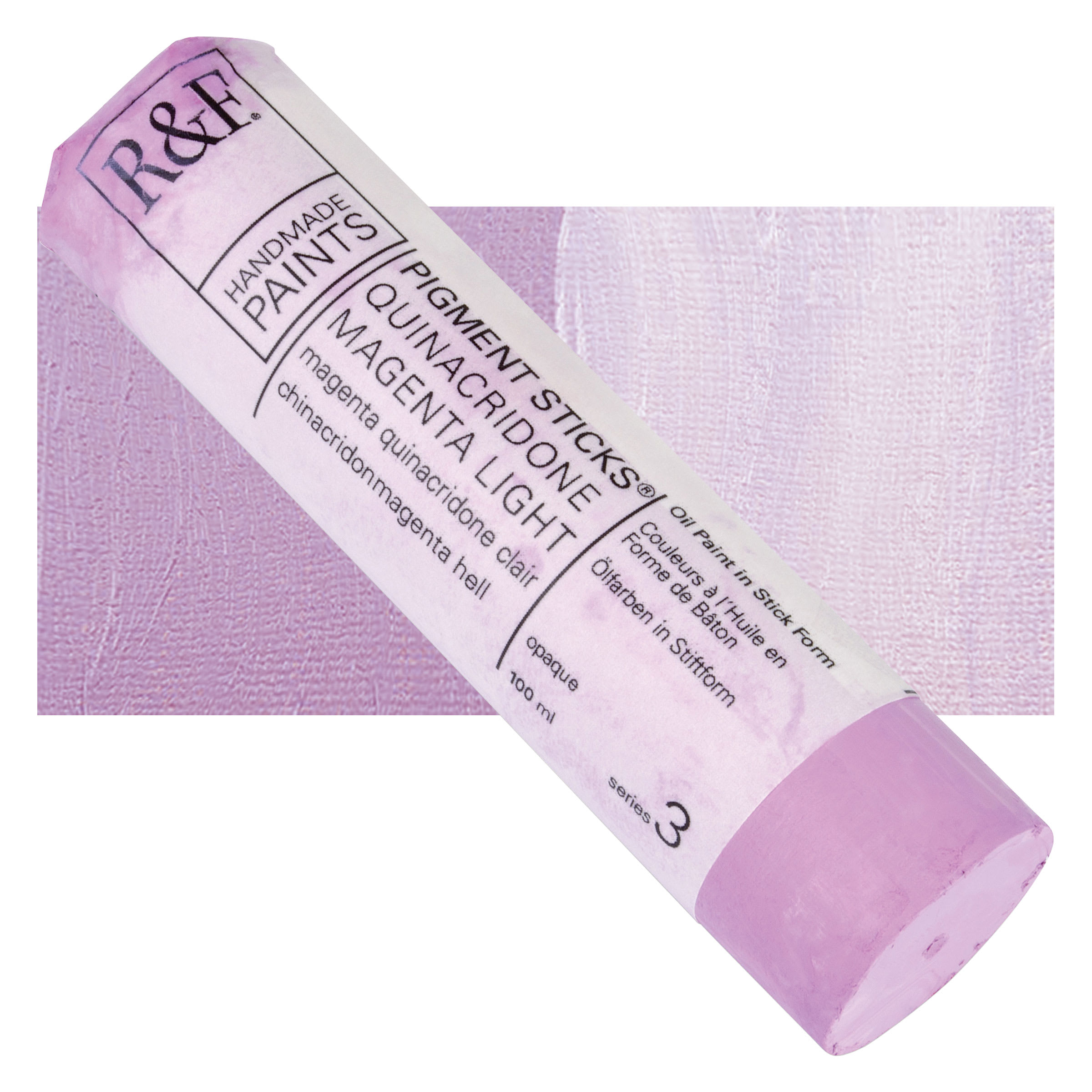 R&F Pigment Stick - Quinacridone Magenta Light, 100 ml Stick