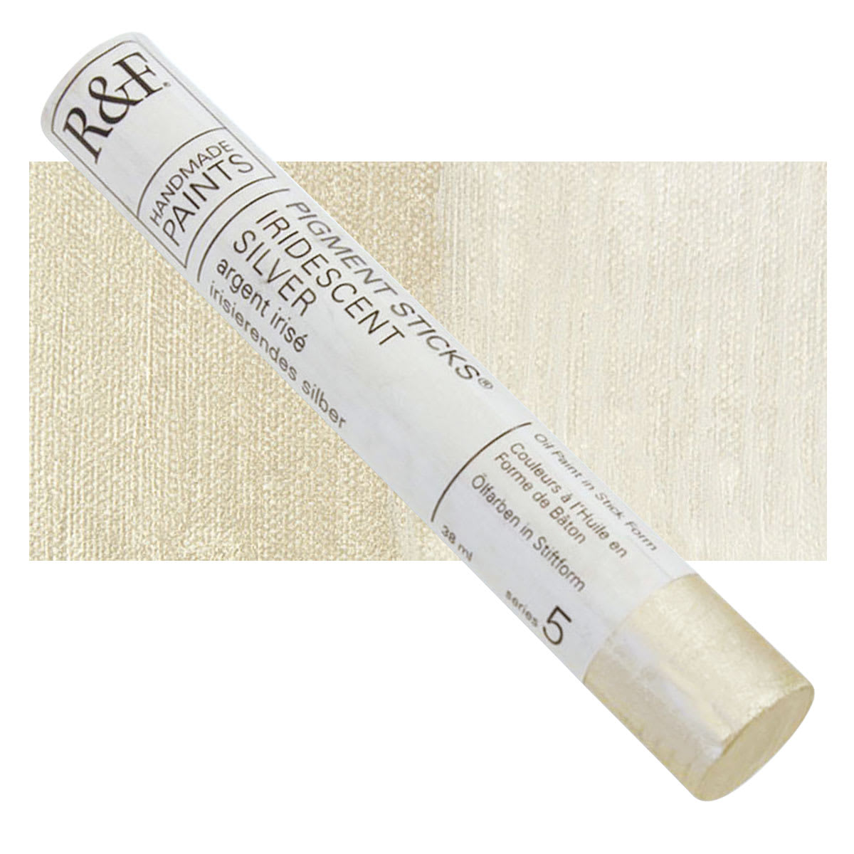 R And F Handmade Paints Pigment Sticks Iridescent Silver 38 Ml (2181)