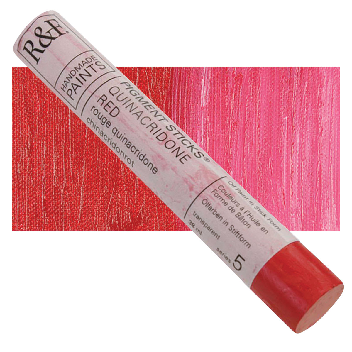 R And F Handmade Paints Pigment Sticks Quinacridone Red 38 Ml