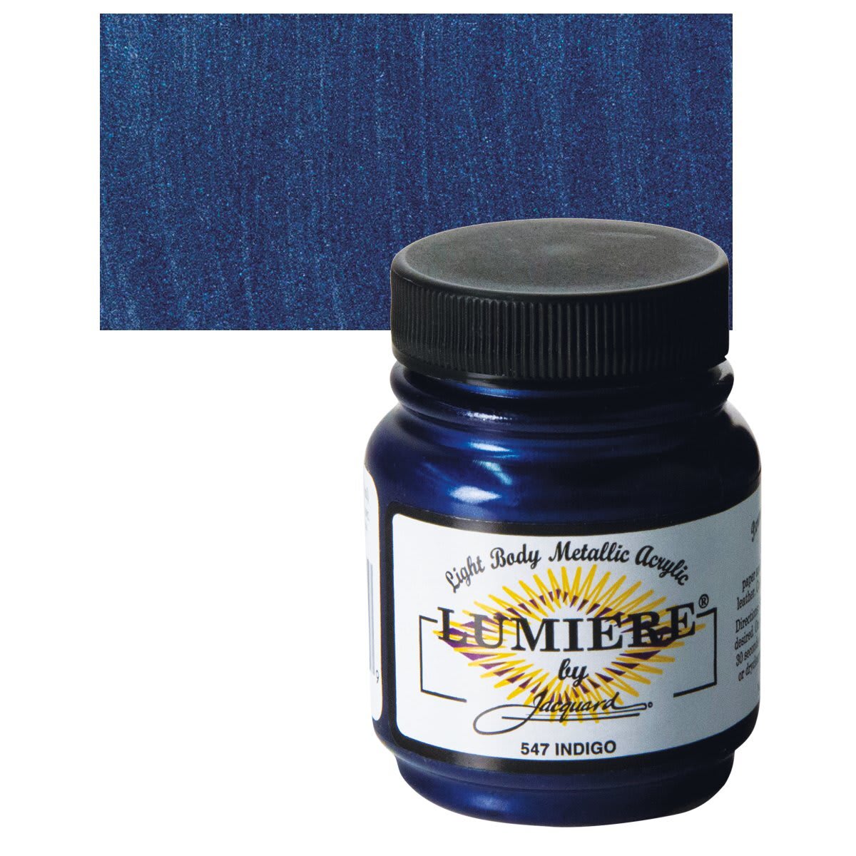 Jacquard Lumiere Acrylic - Indigo, 2.25 oz jar