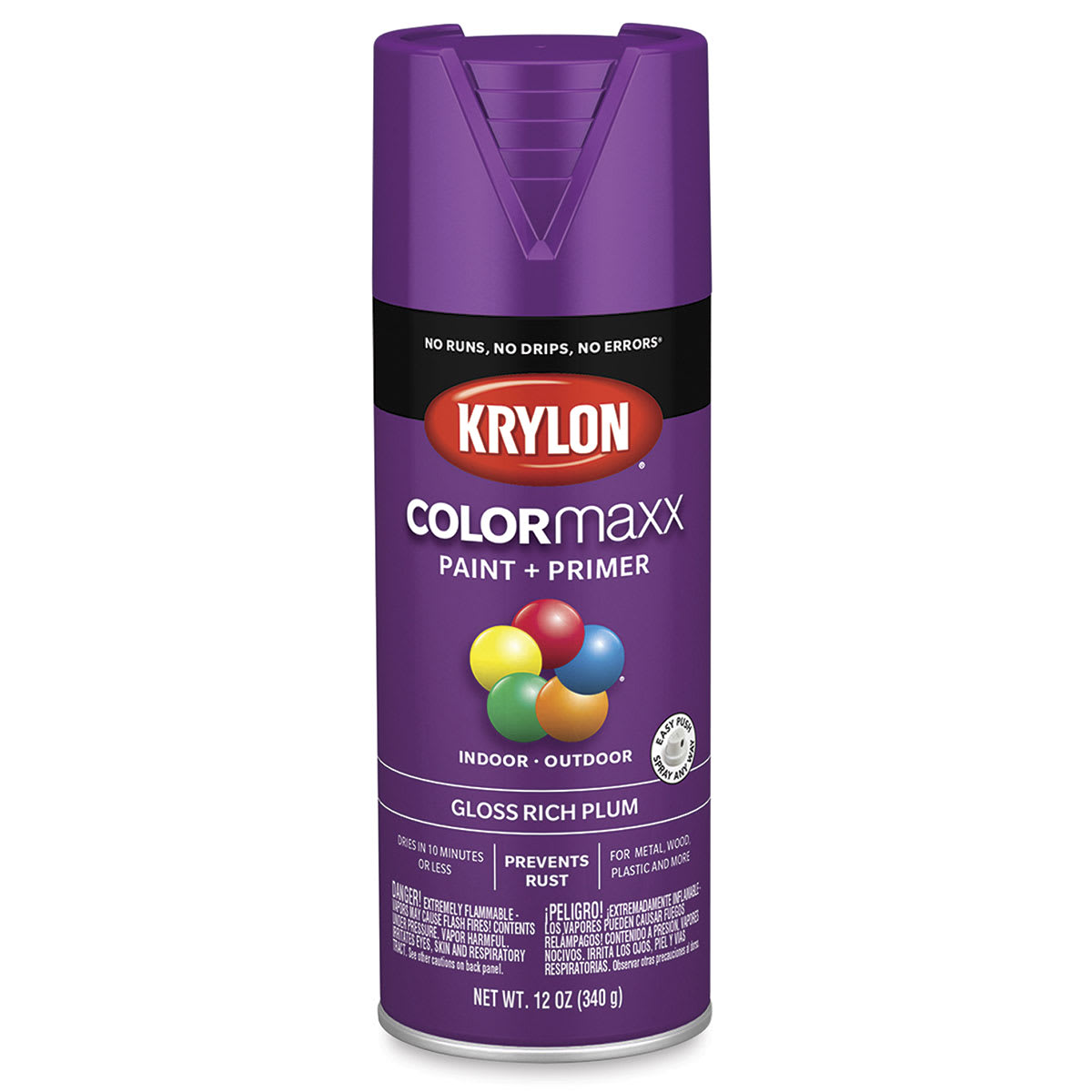 Krylon COLORmaxx Gloss Rich Plum Spray Paint and Primer (K05536007)